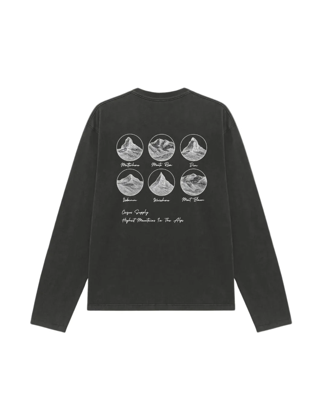 Coszus Alps L/S Black T-Shirt