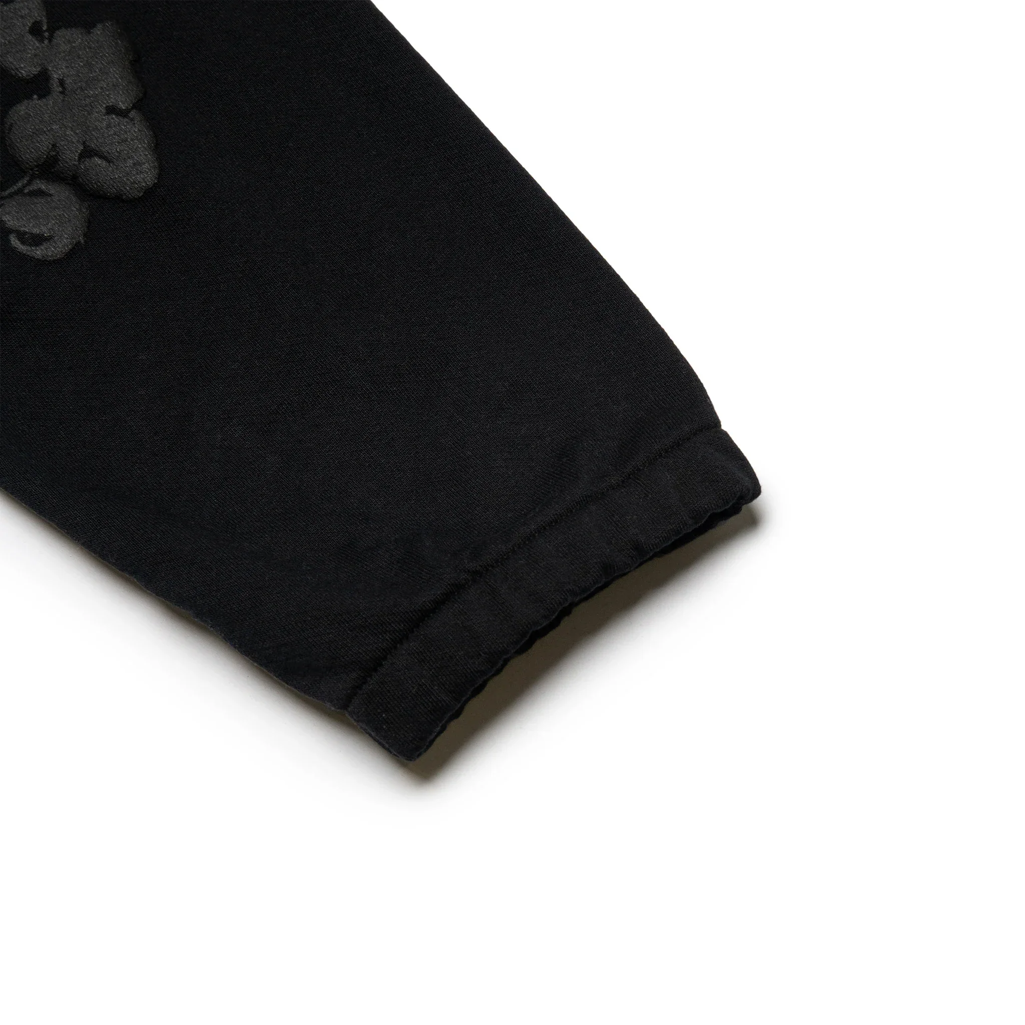 Denim Tears Cotton Wreath Black Monochrome Sweatpants - Image 4