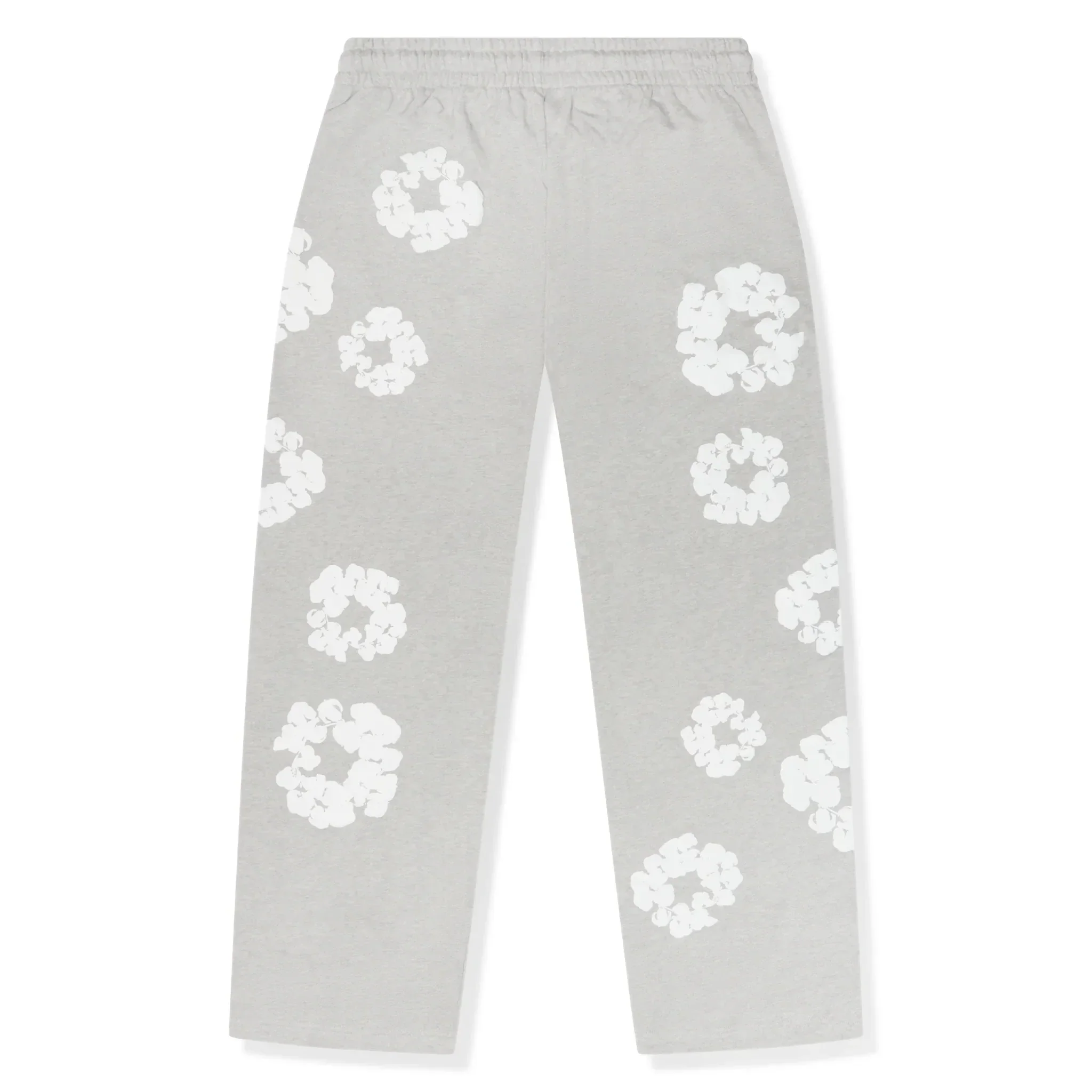 Denim Tears The Cotton Wreath Baggy Grey Sweatpants - Image 2