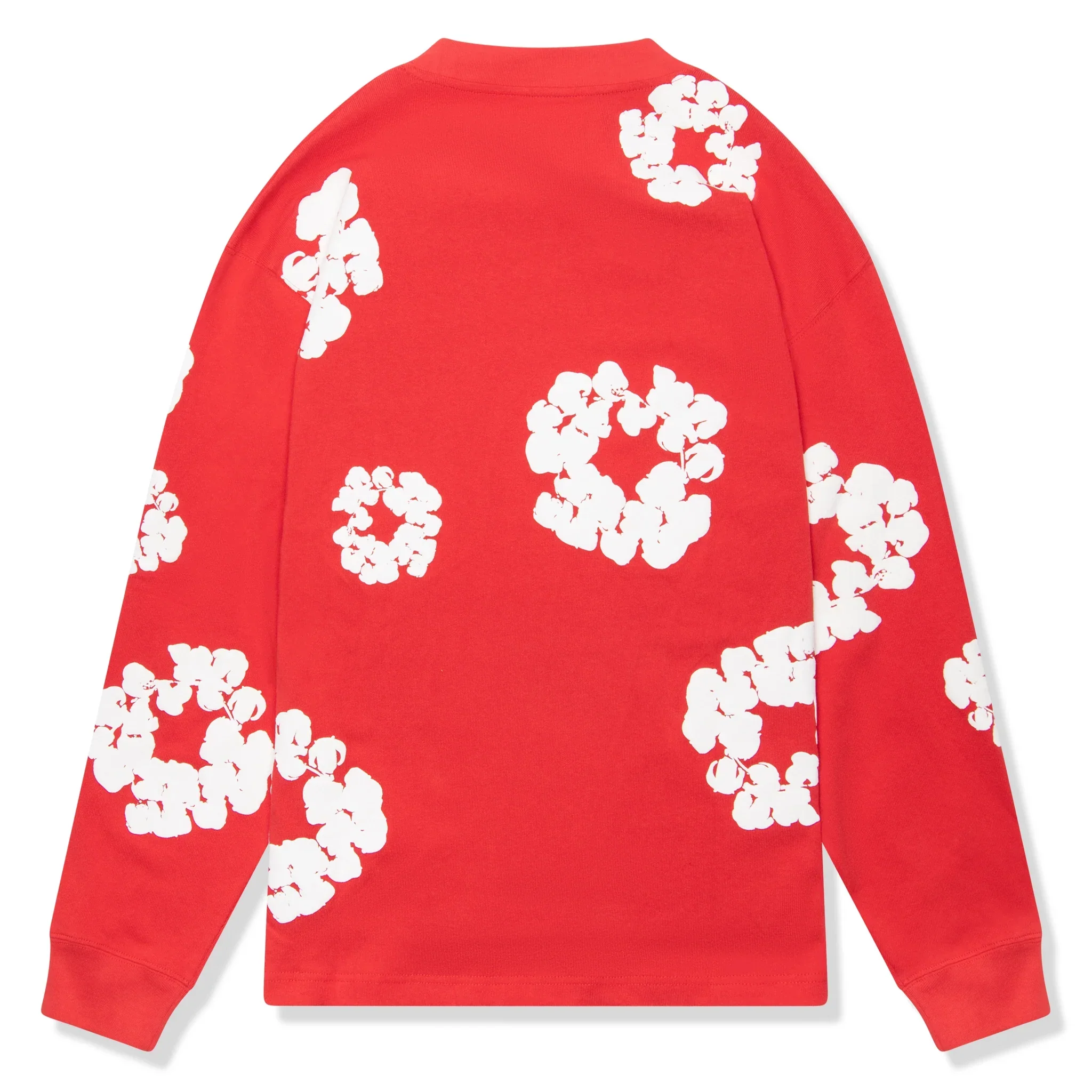 Denim Tears The Cotton Wreath Long-Sleeve Red T Shirt - Image 2