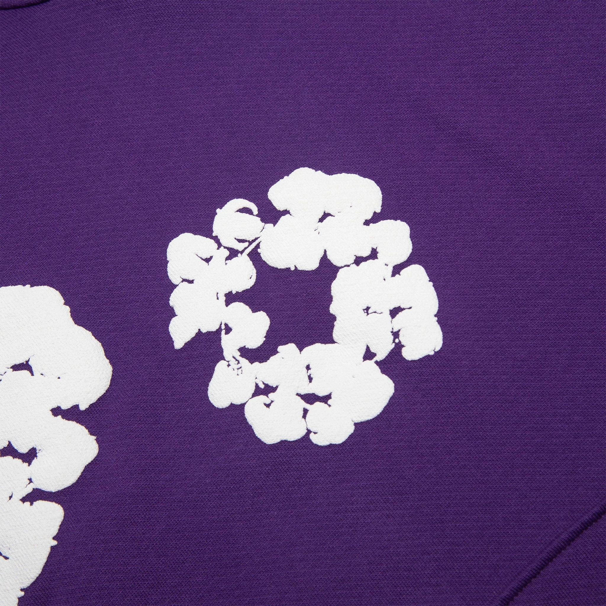 Denim Tears The Cotton Wreath Purple Hoodie - Image 4