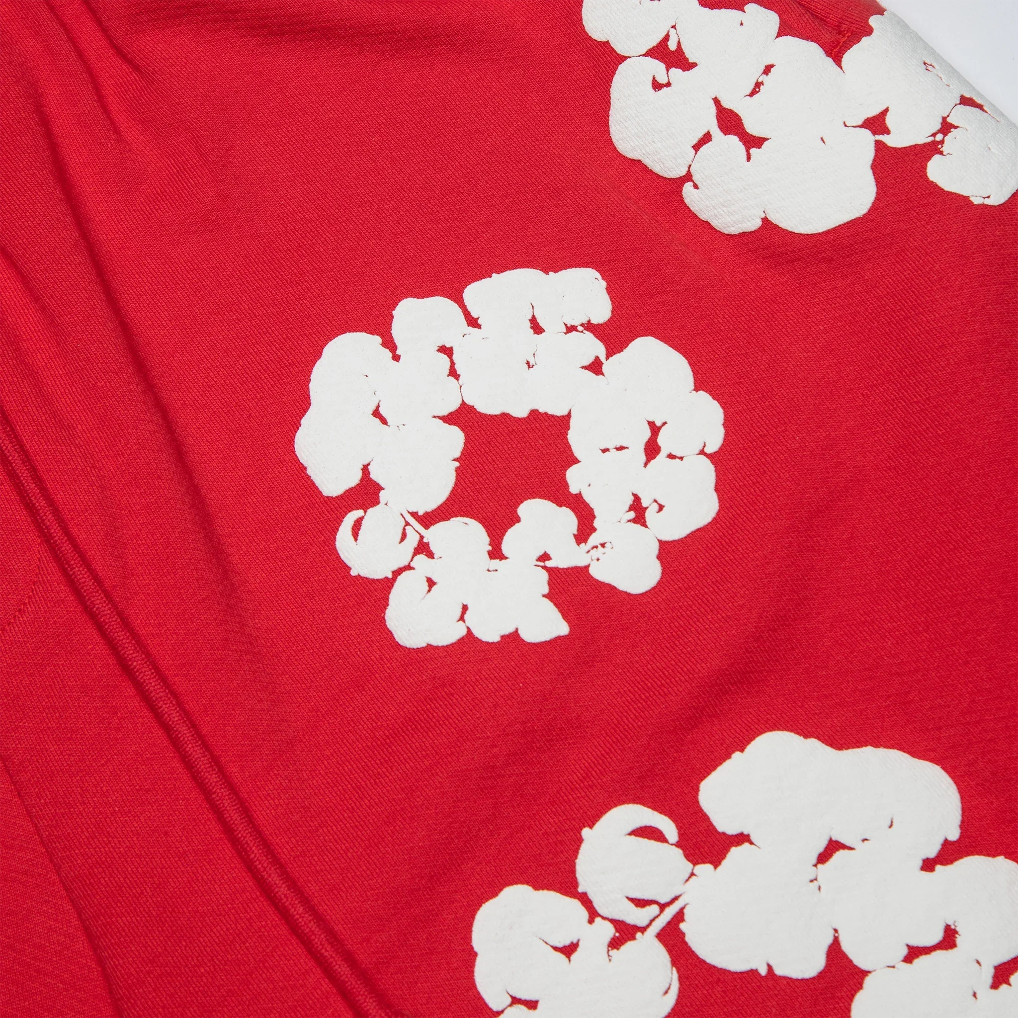 Denim Tears The Cotton Wreath Red Shorts - Image 6