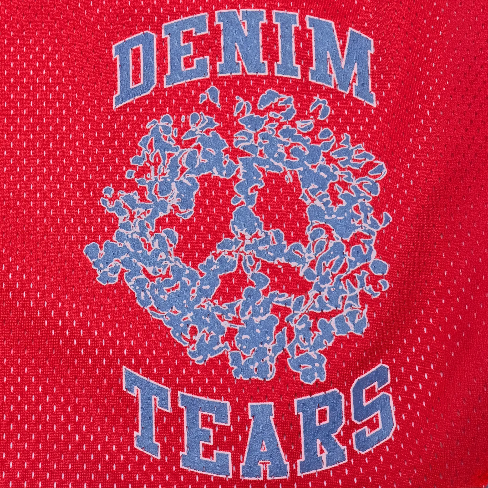 Denim Tears University Red Mesh Shorts - Image 4