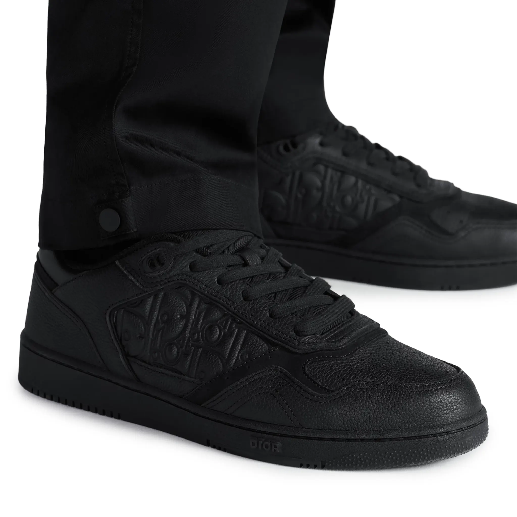 Dior B27 Uptown Black Grained Calfskin Sneaker - Image 7