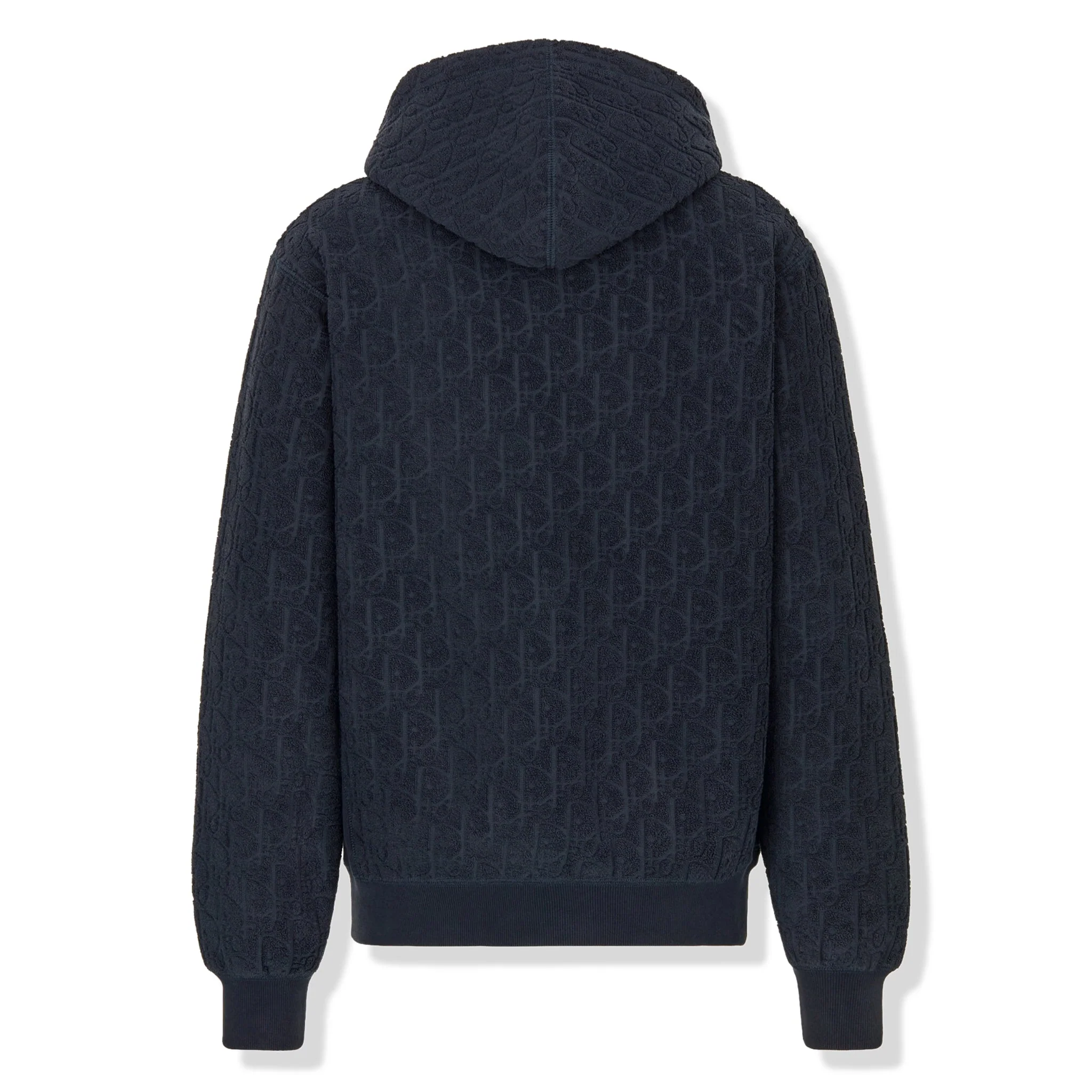 Dior Oblique Towelling Terry Navy Hoodie - Image 2