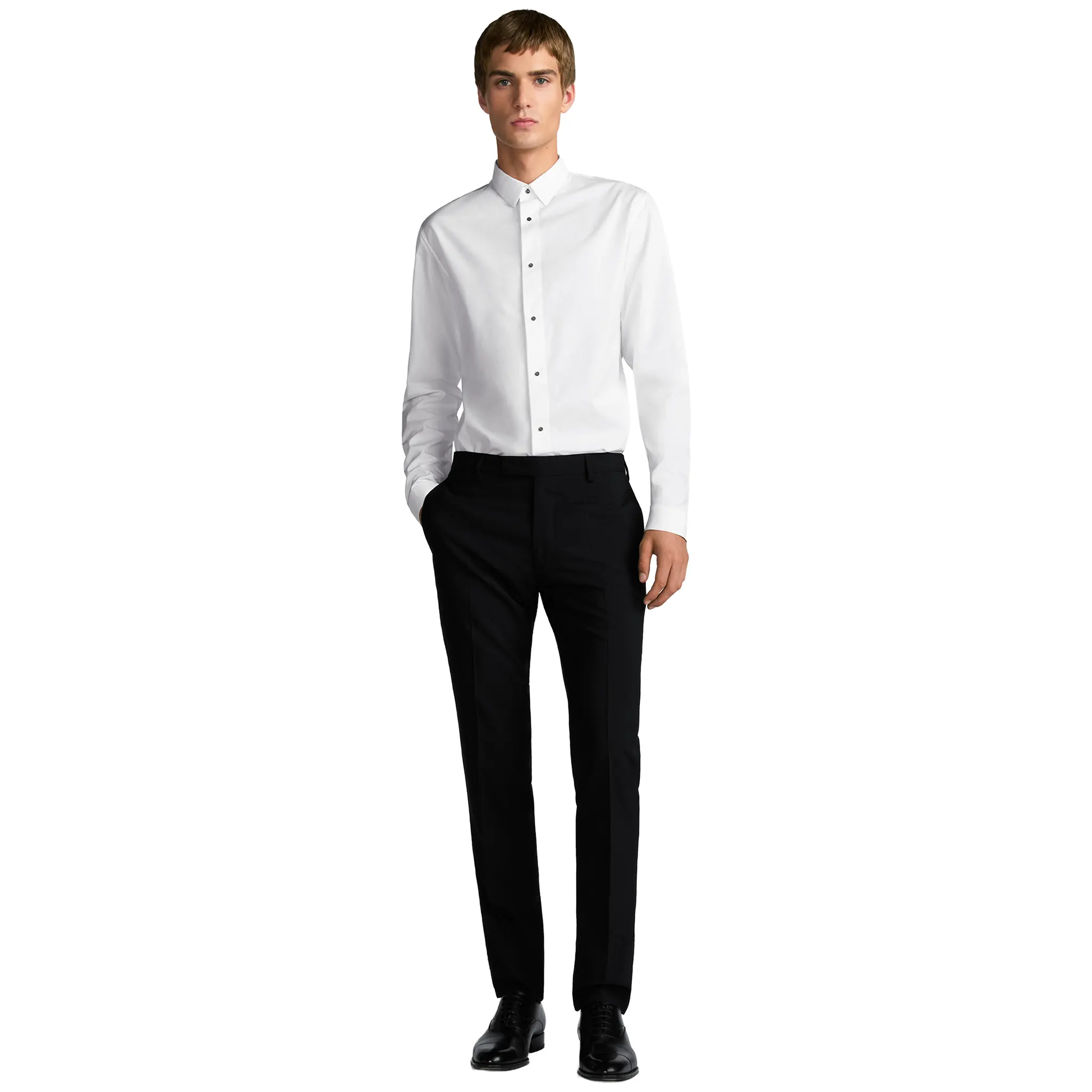 Dior Snaps Poplin Cotton White Shirt - Image 4