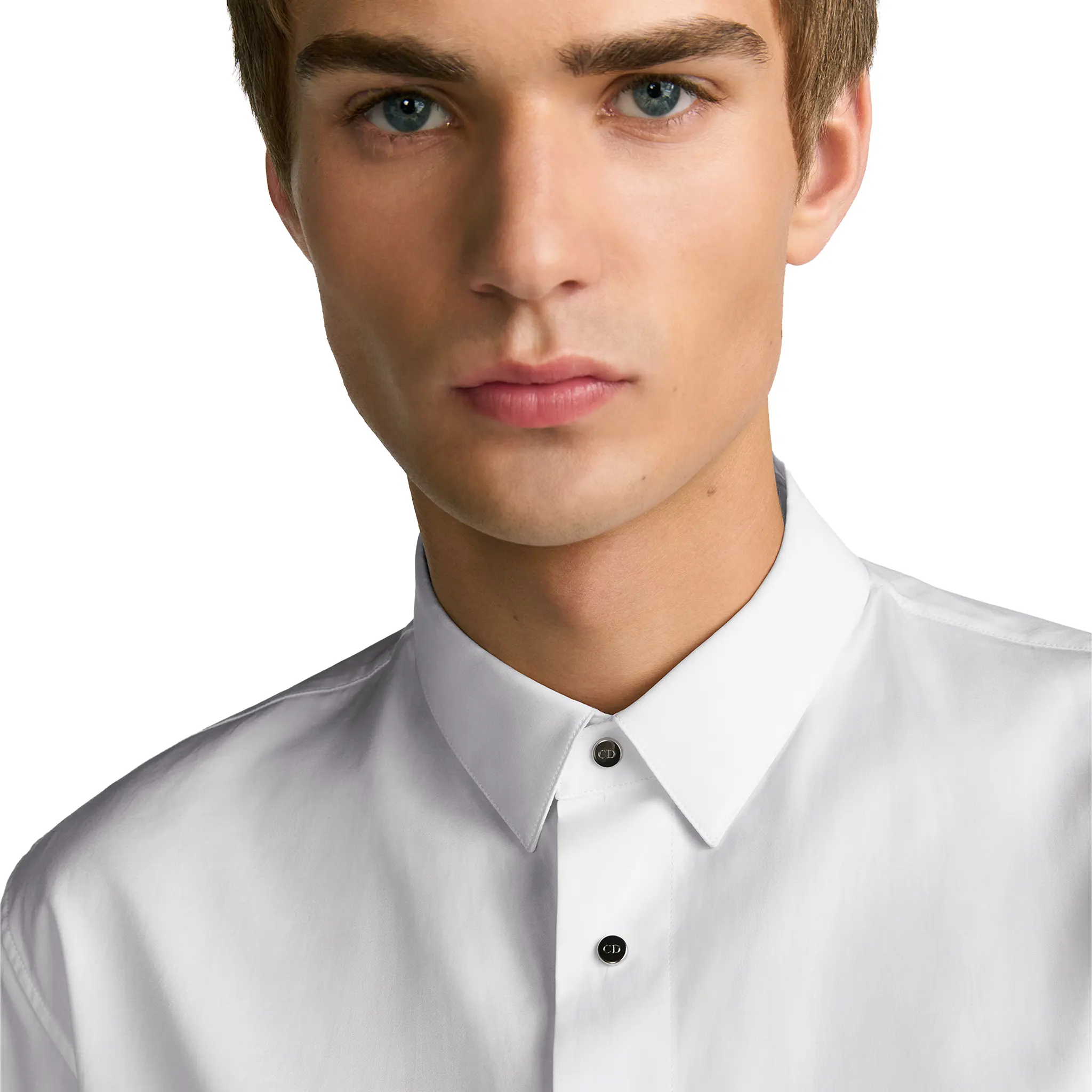 Dior Snaps Poplin Cotton White Shirt - Image 5