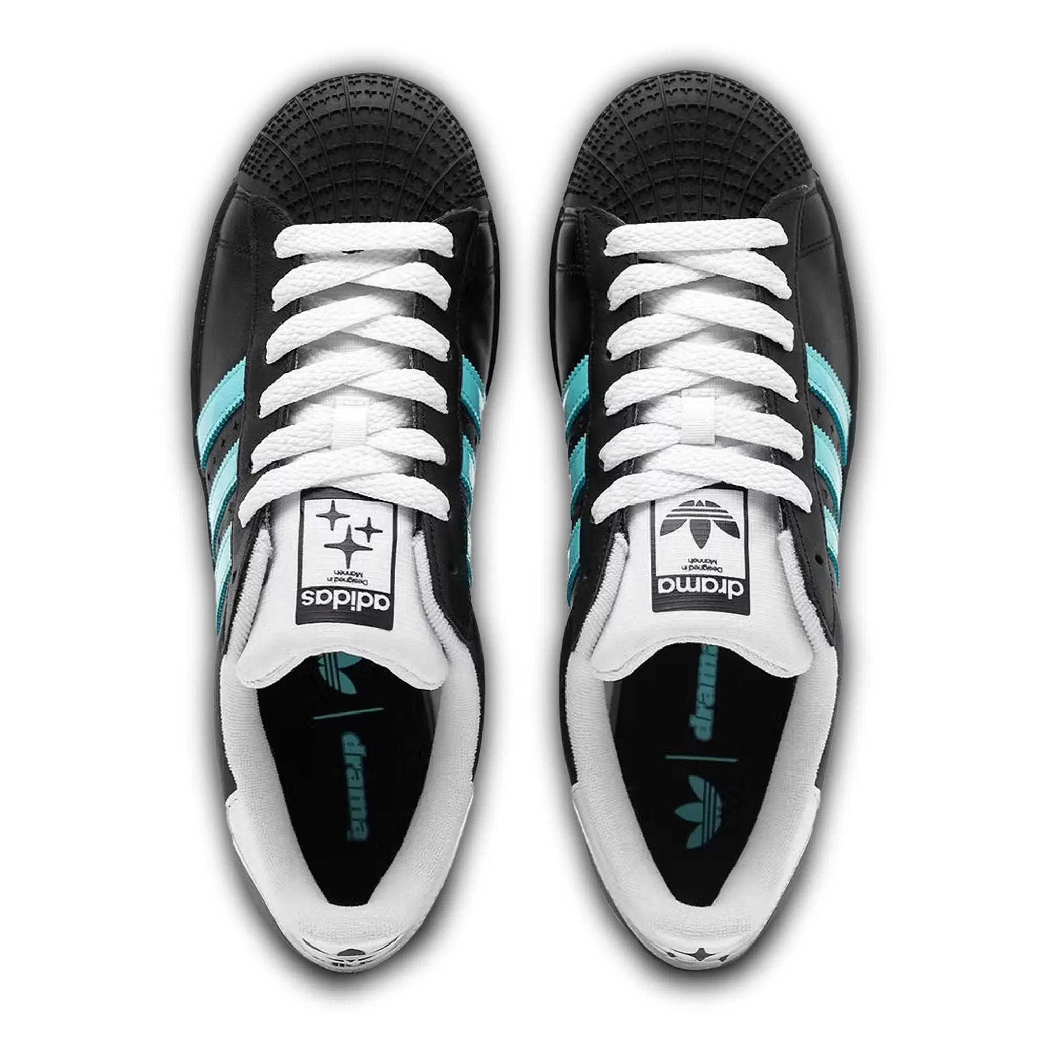 Drama Call x Adidas Superstar II Black Metrolink Blue - Image 3