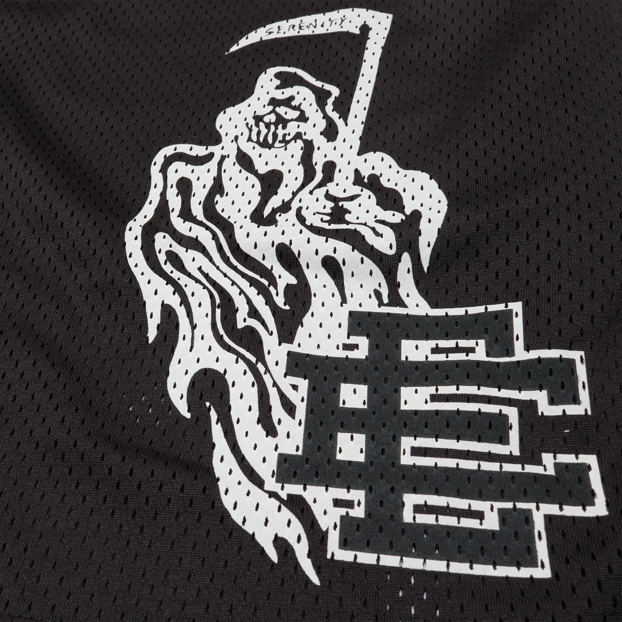 Eric Emanuel x Warren Lotas Black White Shorts (FW24) - Image 2
