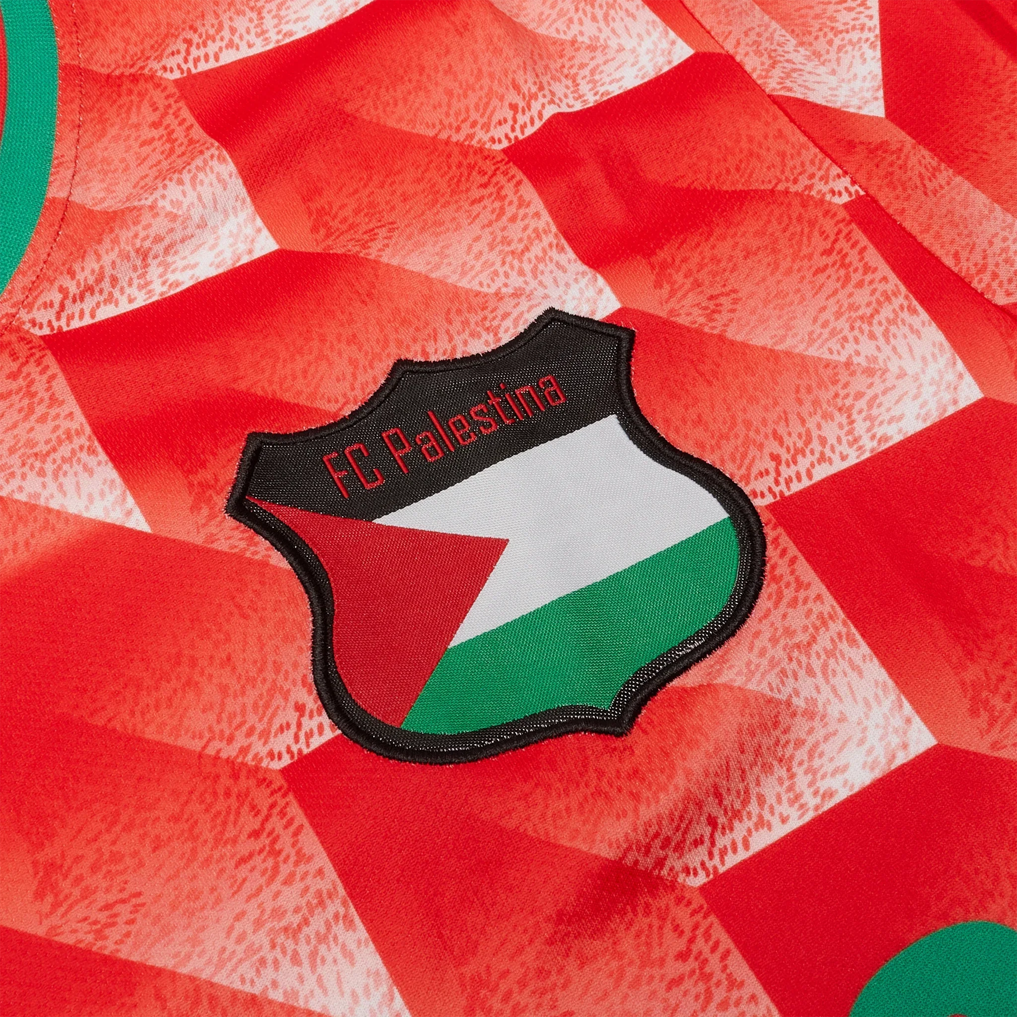 FC Palestina Palestine x Morocco Retro Red Football T Shirt - Image 5