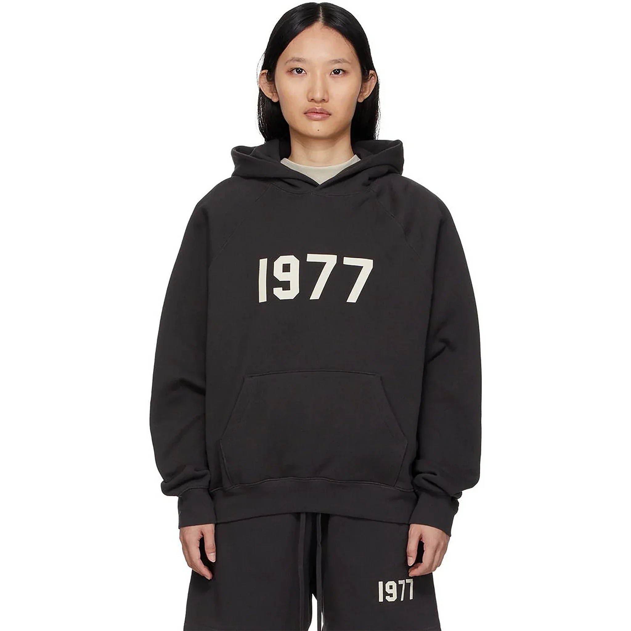 Fear Of God Essentials 1977 Iron Hoodie (SS22) - Image 3