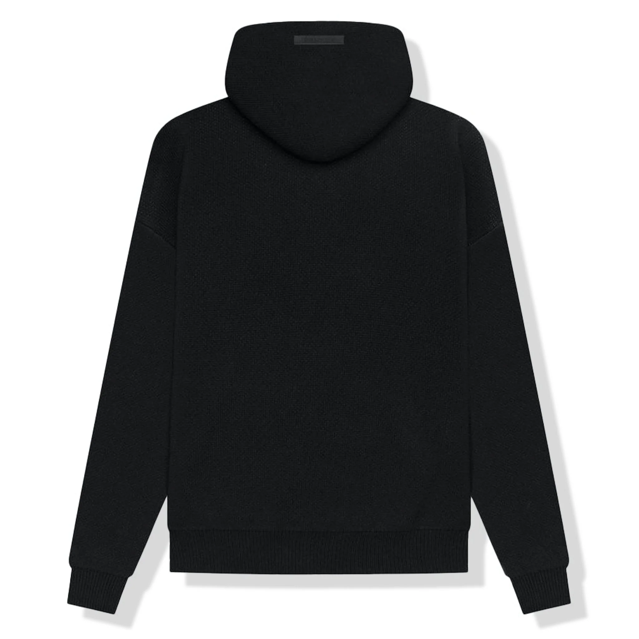 Fear Of God Essentials Black Knit Hoodie - Image 2