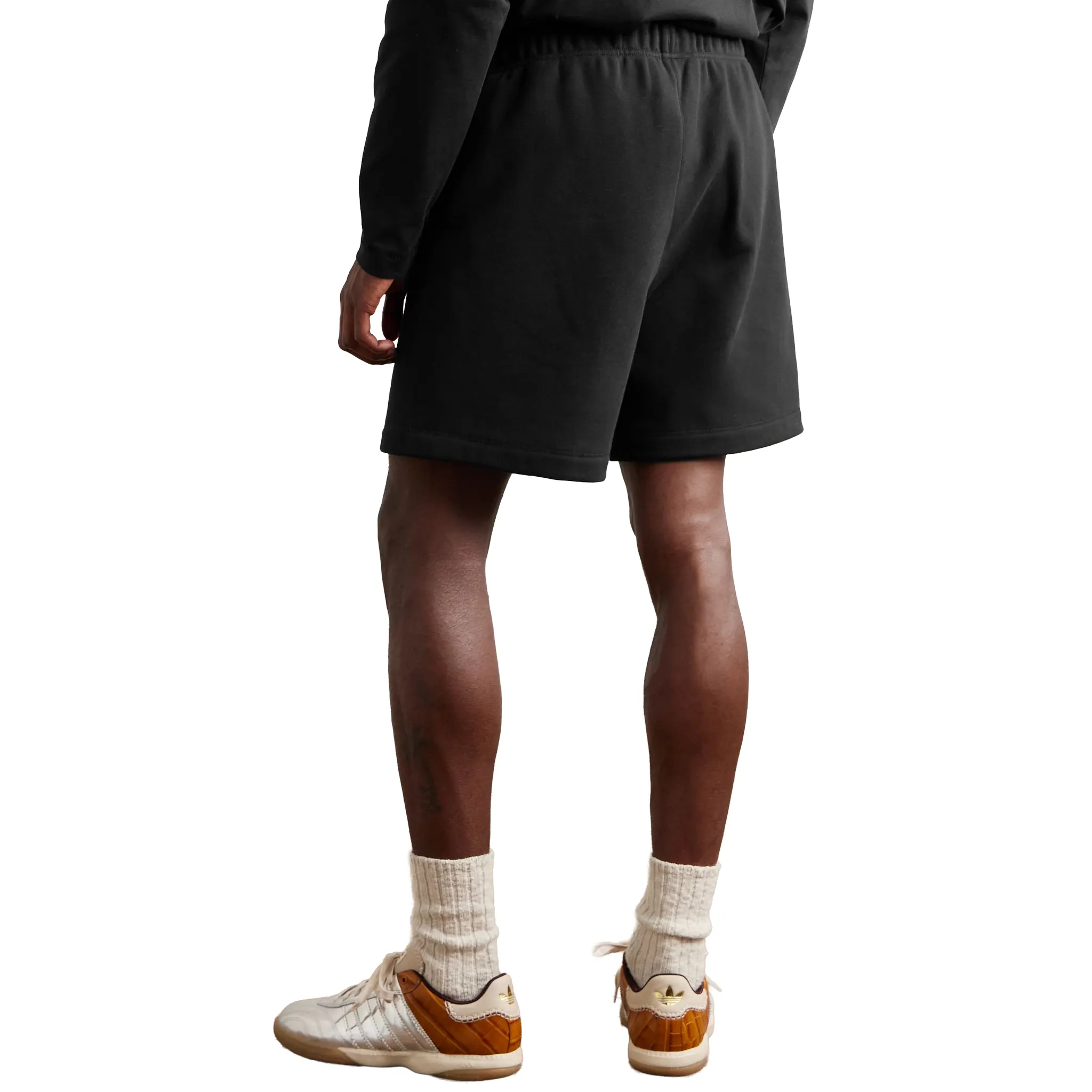 Fear Of God Essentials Classic Jet Black Shorts (SS24) - Image 2
