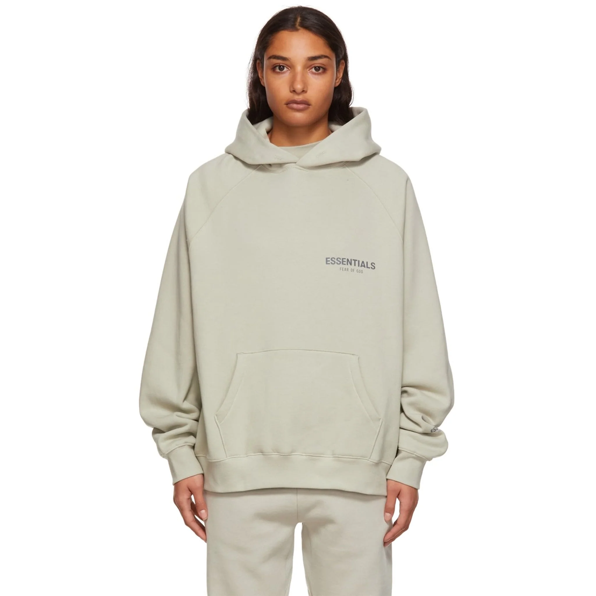 Fear Of God Essentials Concrete Hoodie - Image 3
