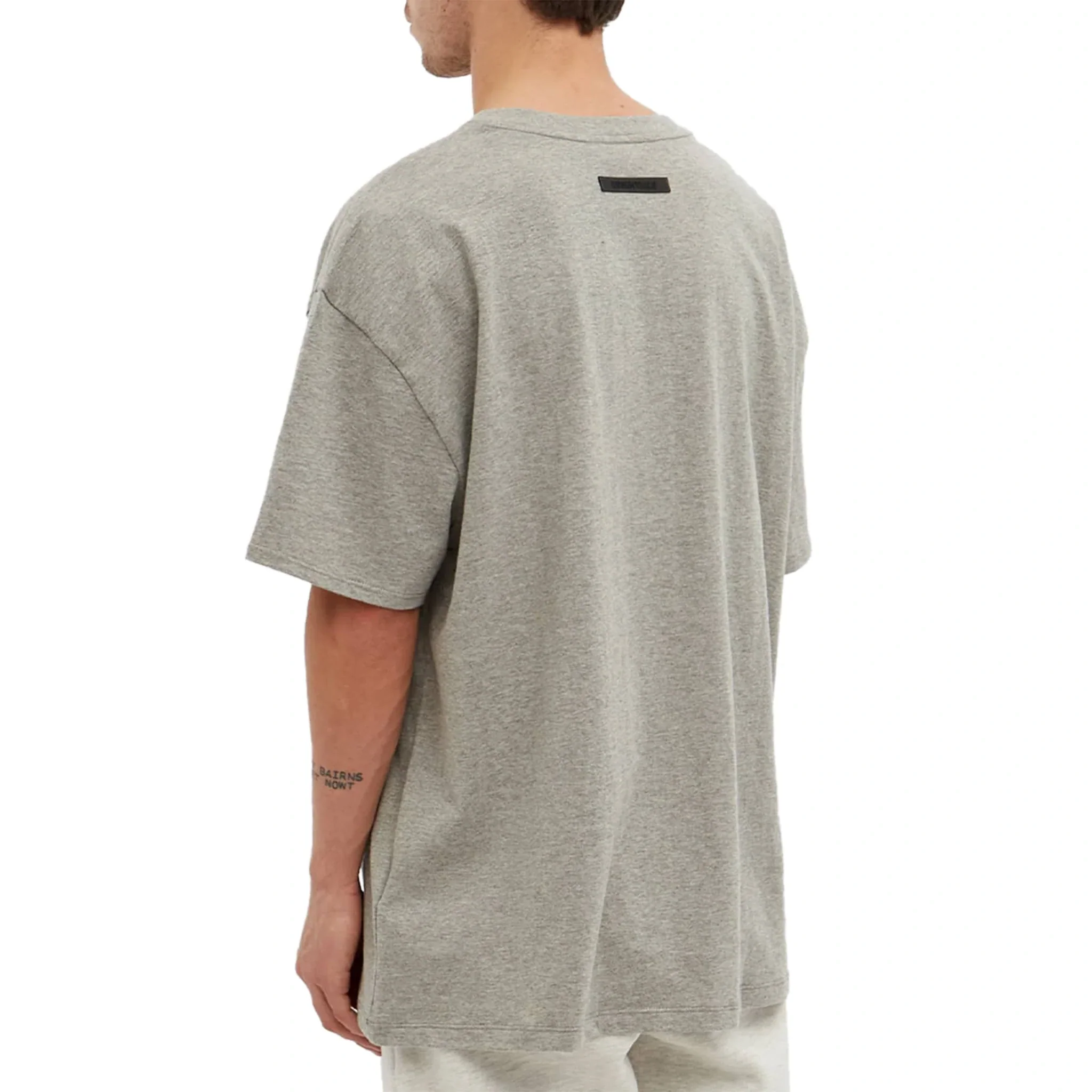 Fear Of God Essentials Core Collection Dark Heather Oatmeal T-Shirt - Image 2