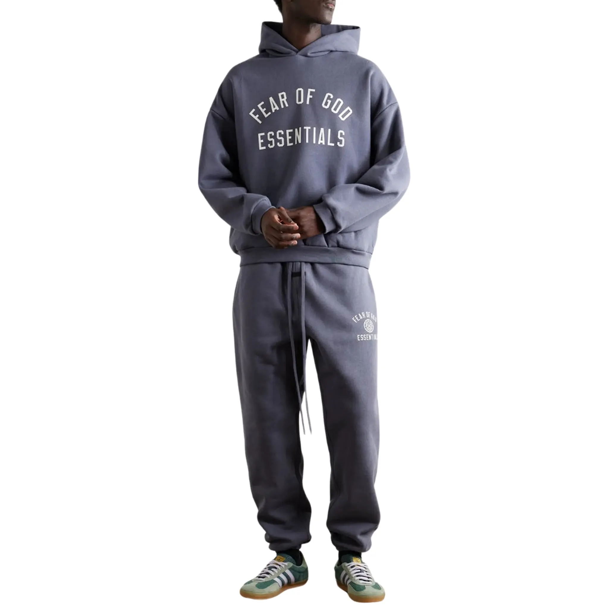 Fear Of God Essentials Fleece Marine Hoodie (FW24) - Image 3