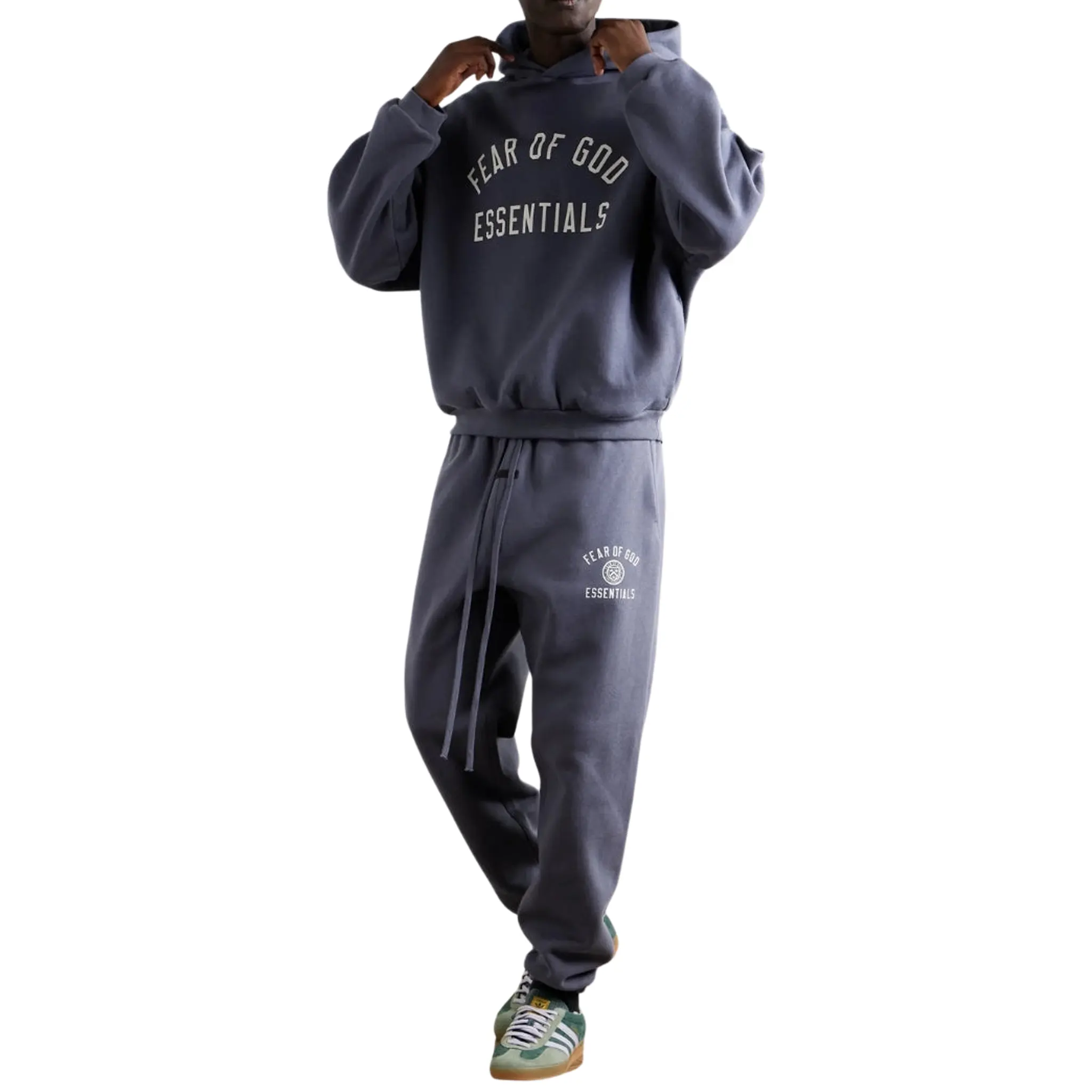Fear Of God Essentials Fleece Marine Hoodie (FW24) - Image 5