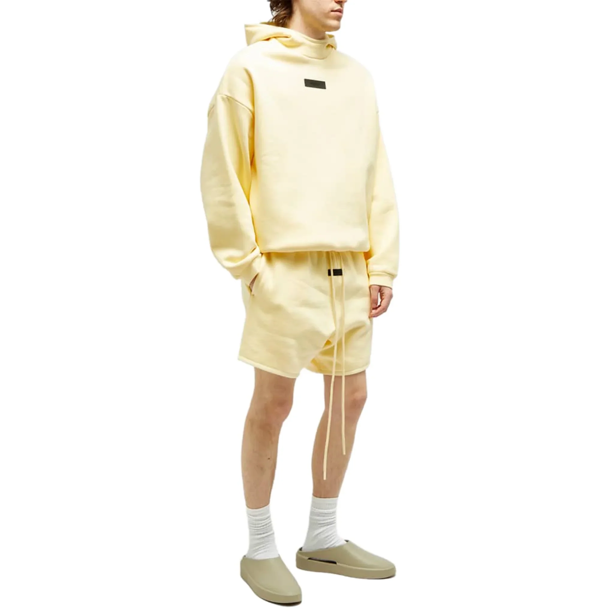 Fear Of God Essentials Garden Yellow Shorts (FW23) - Image 5