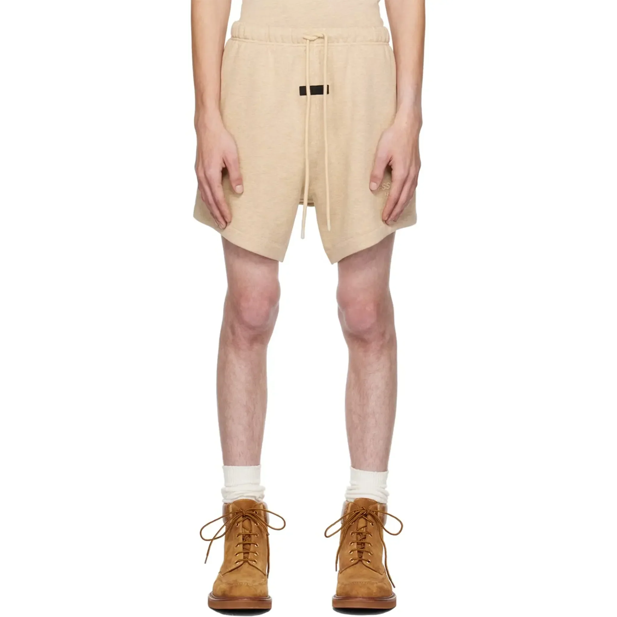 Fear Of God Essentials Gold Heather Shorts (FW23) - Image 3