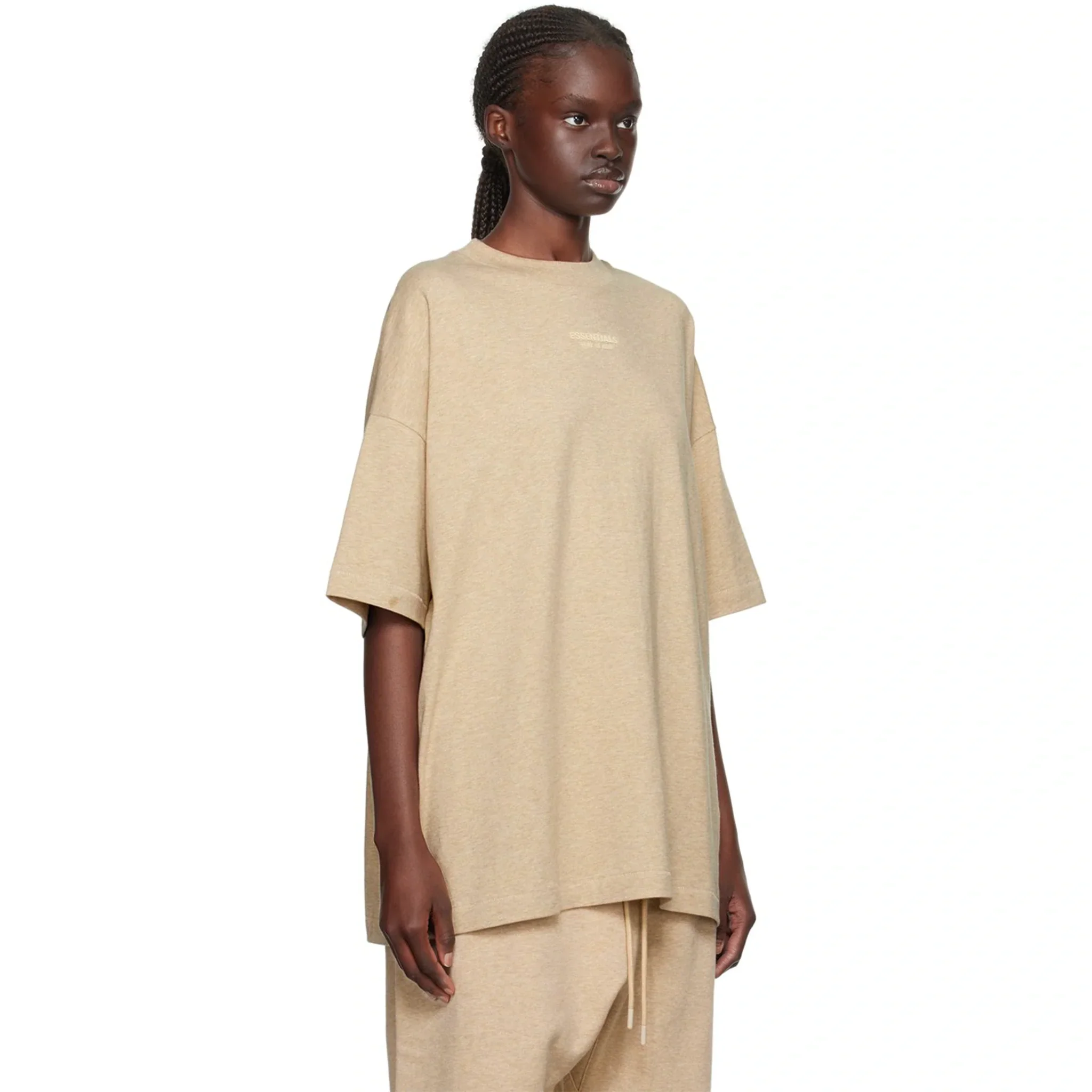 Fear Of God Essentials Gold Heather T Shirt (FW23) - Image 4