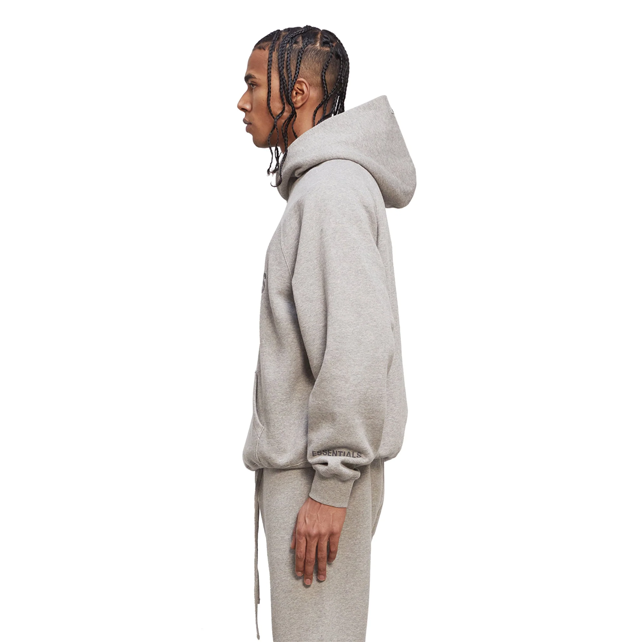 Fear Of God Essentials Heather Oatmeal Hoodie - Image 4