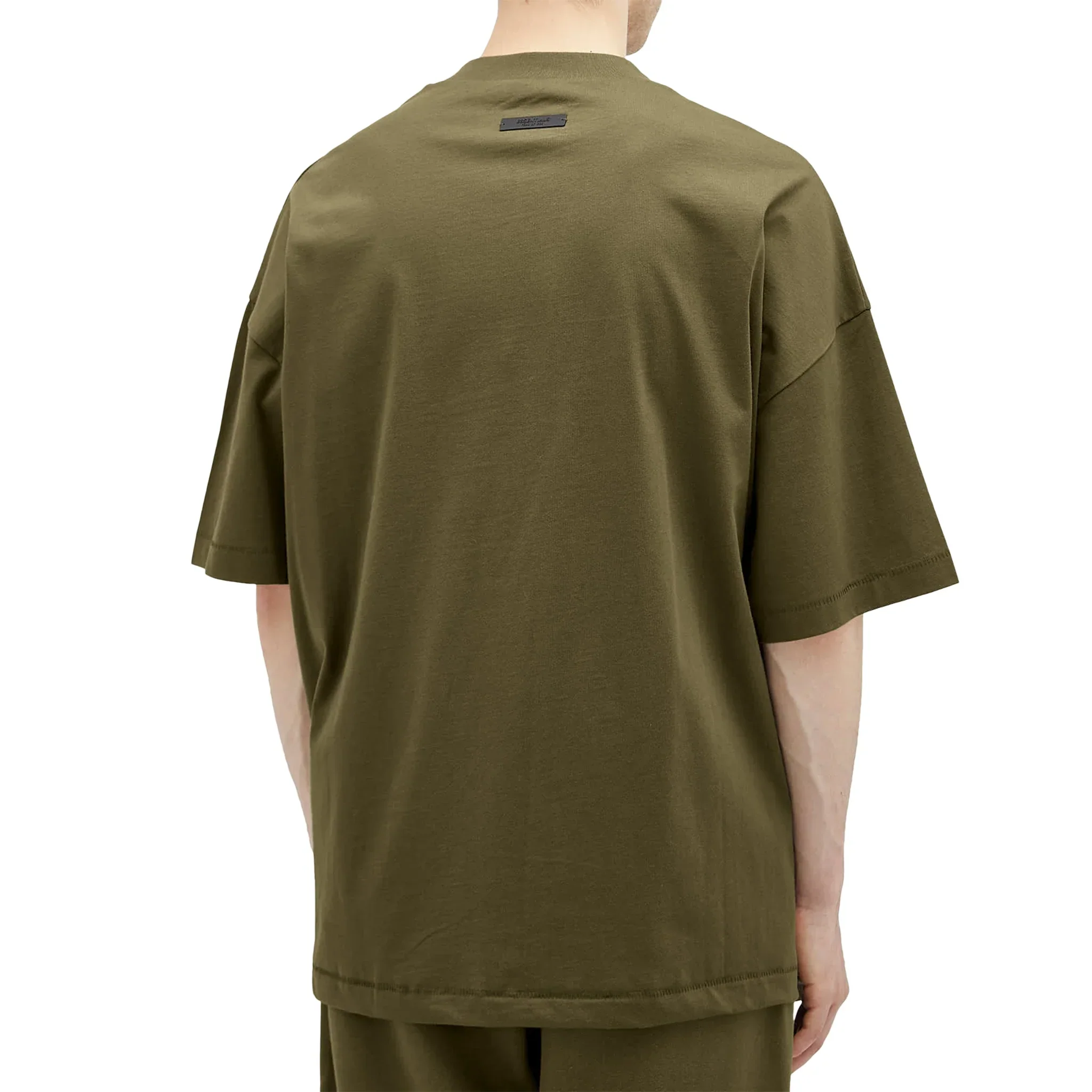 Fear Of God Essentials Jersey Crewneck Military T Shirt (FW24) - Image 2