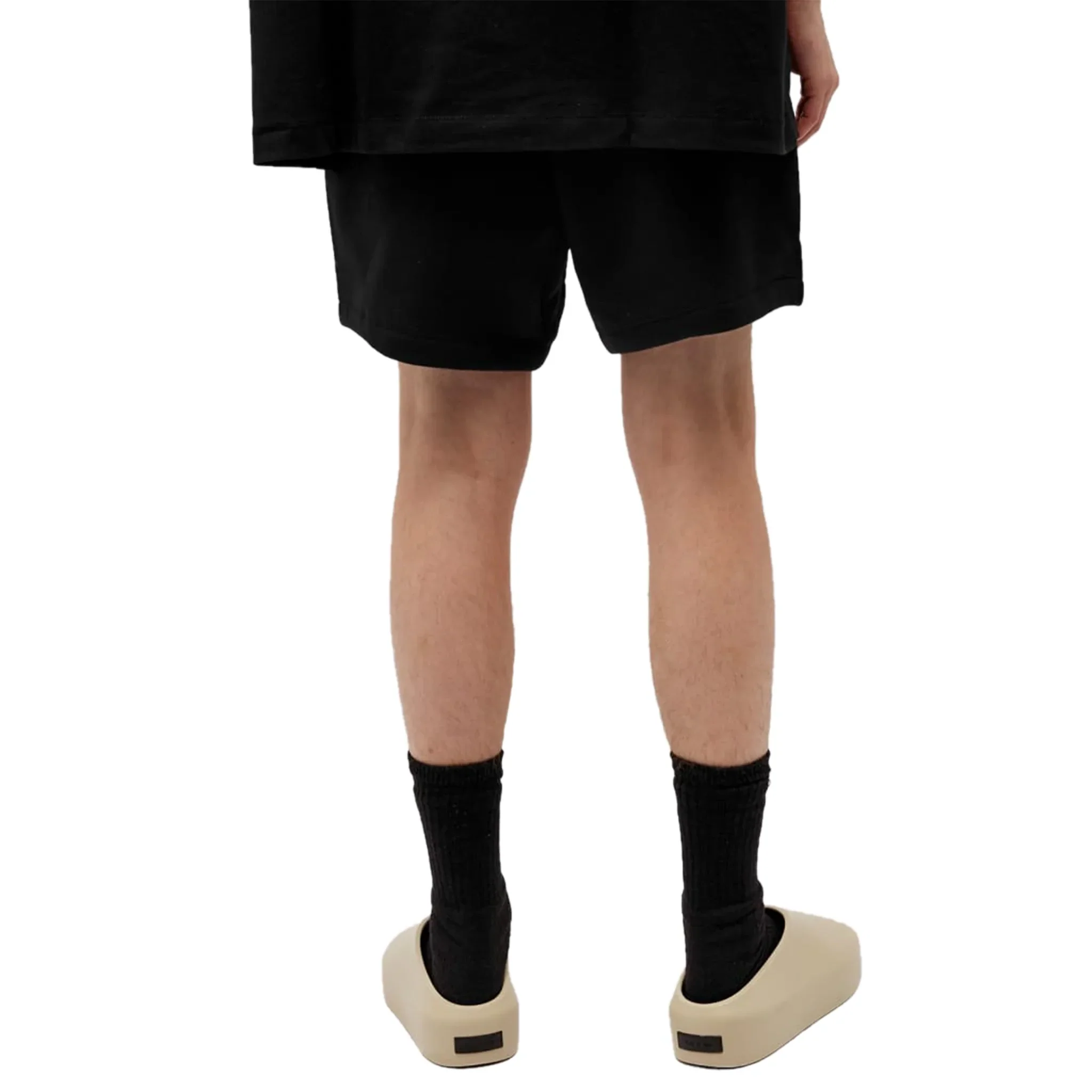 Fear Of God Essentials Jet Black Shorts (FW23) - Image 2
