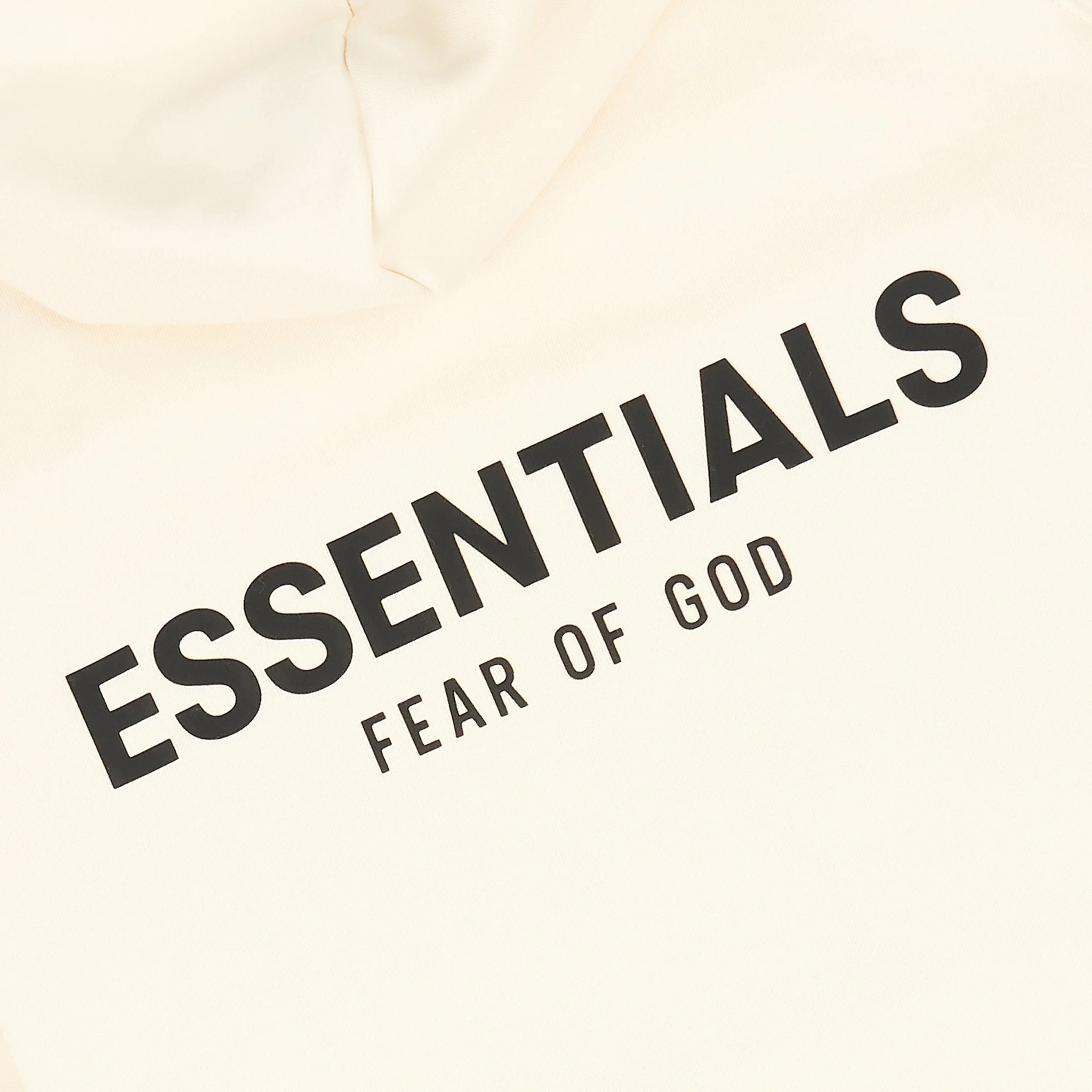 Fear Of God Essentials Reverse Logo Buttercream Hoodie (SS21) - Image 3