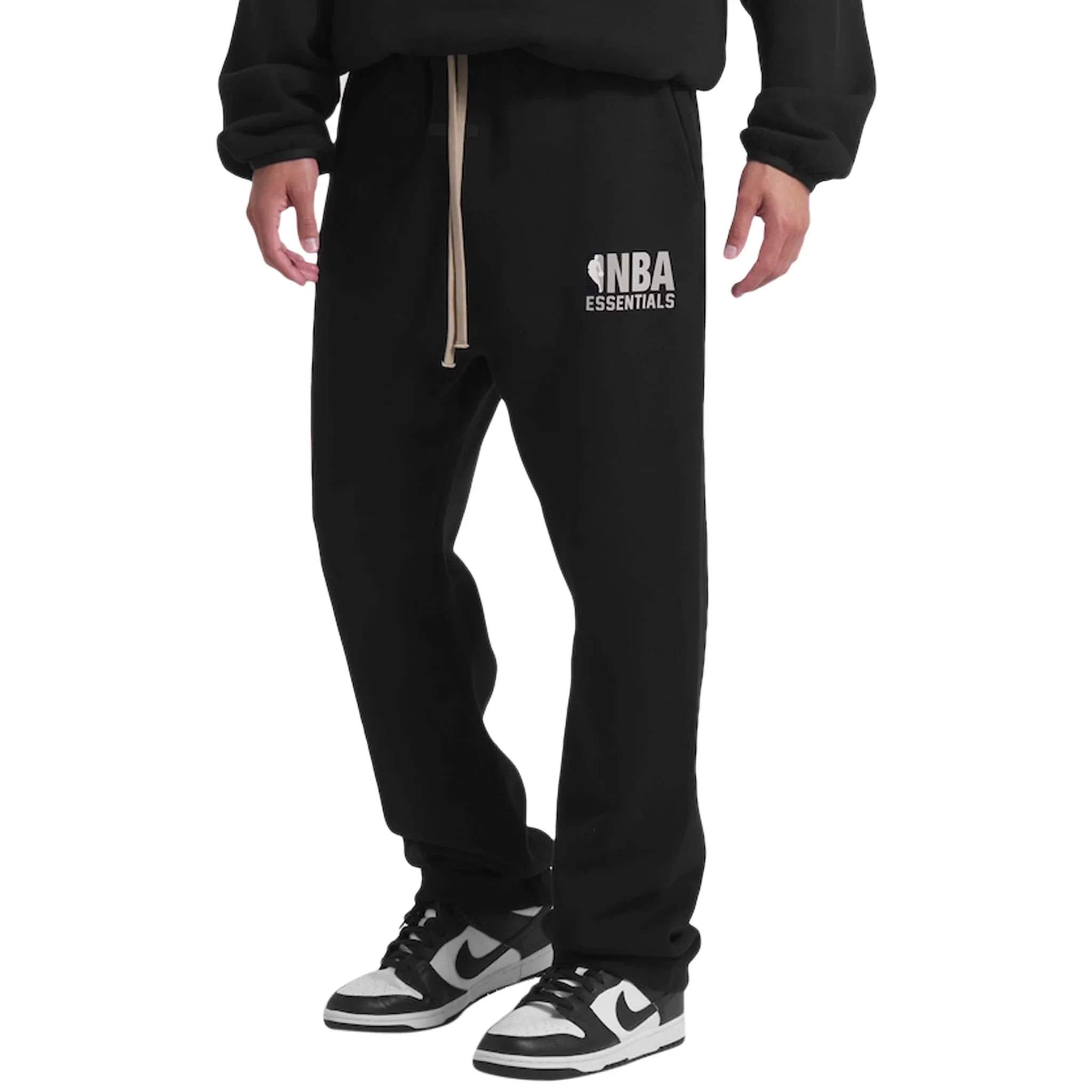 Fear of God Essentials x NBA Relaxed Black Sweatpants - Image 3