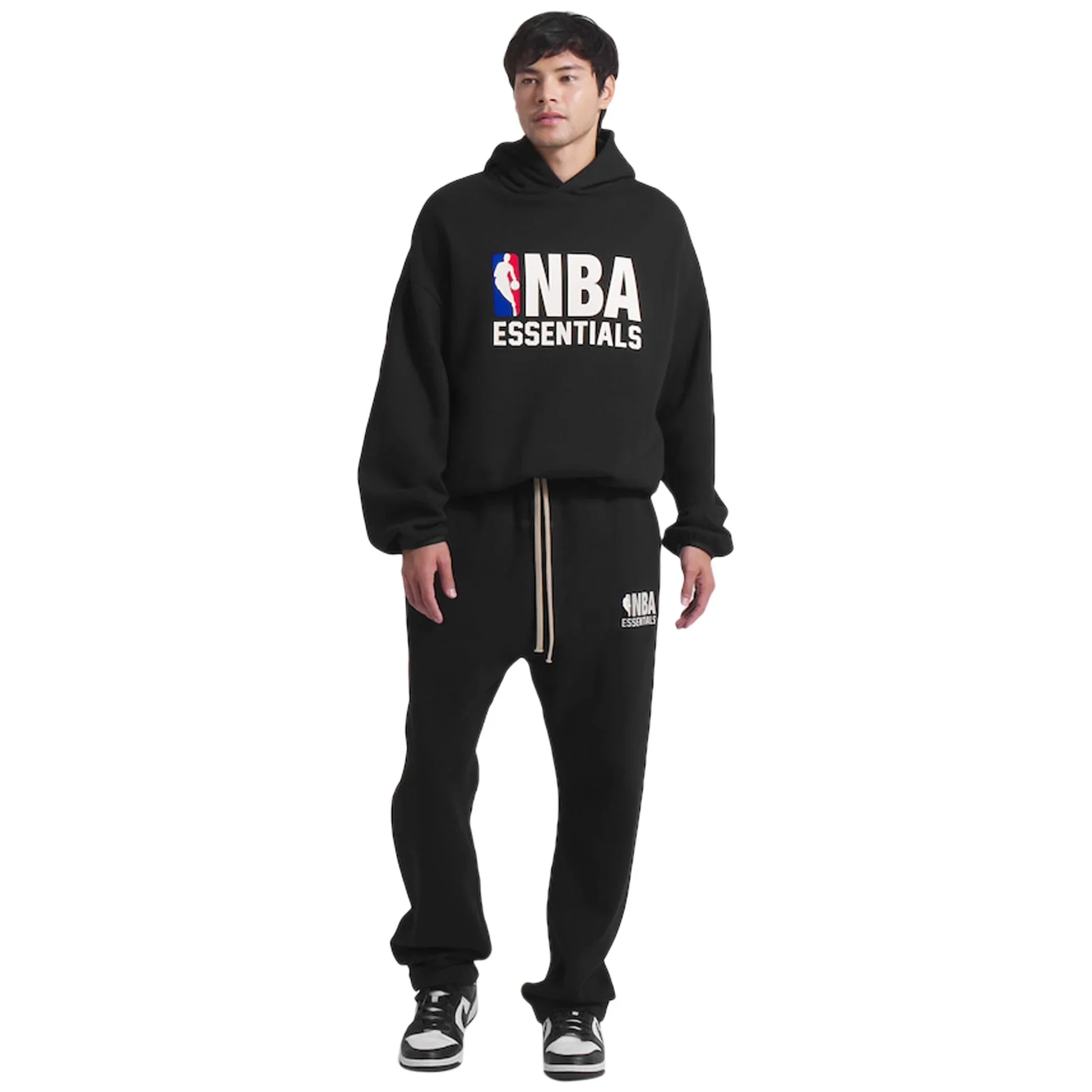 Fear of God Essentials x NBA Relaxed Black Sweatpants - Image 4
