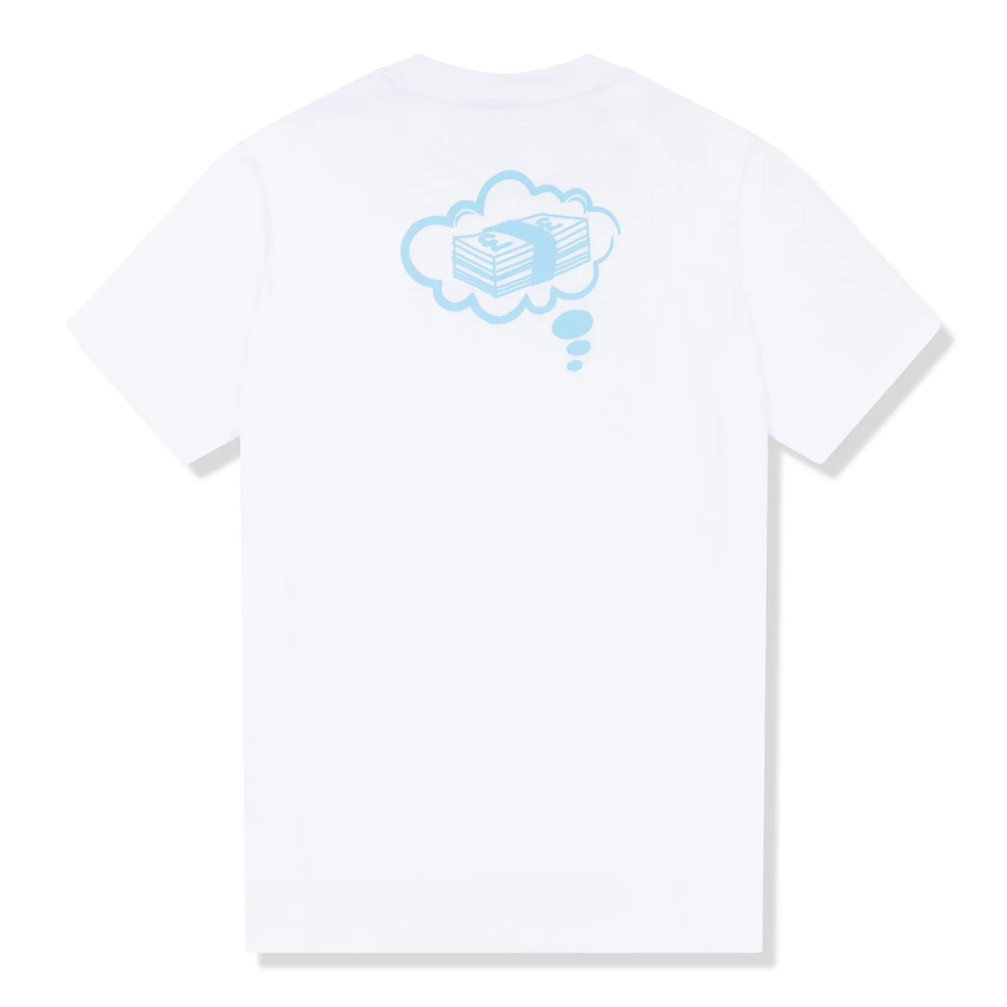 Fully Paid Dreams White Sky Blue Oversized T Shirt - Image 2