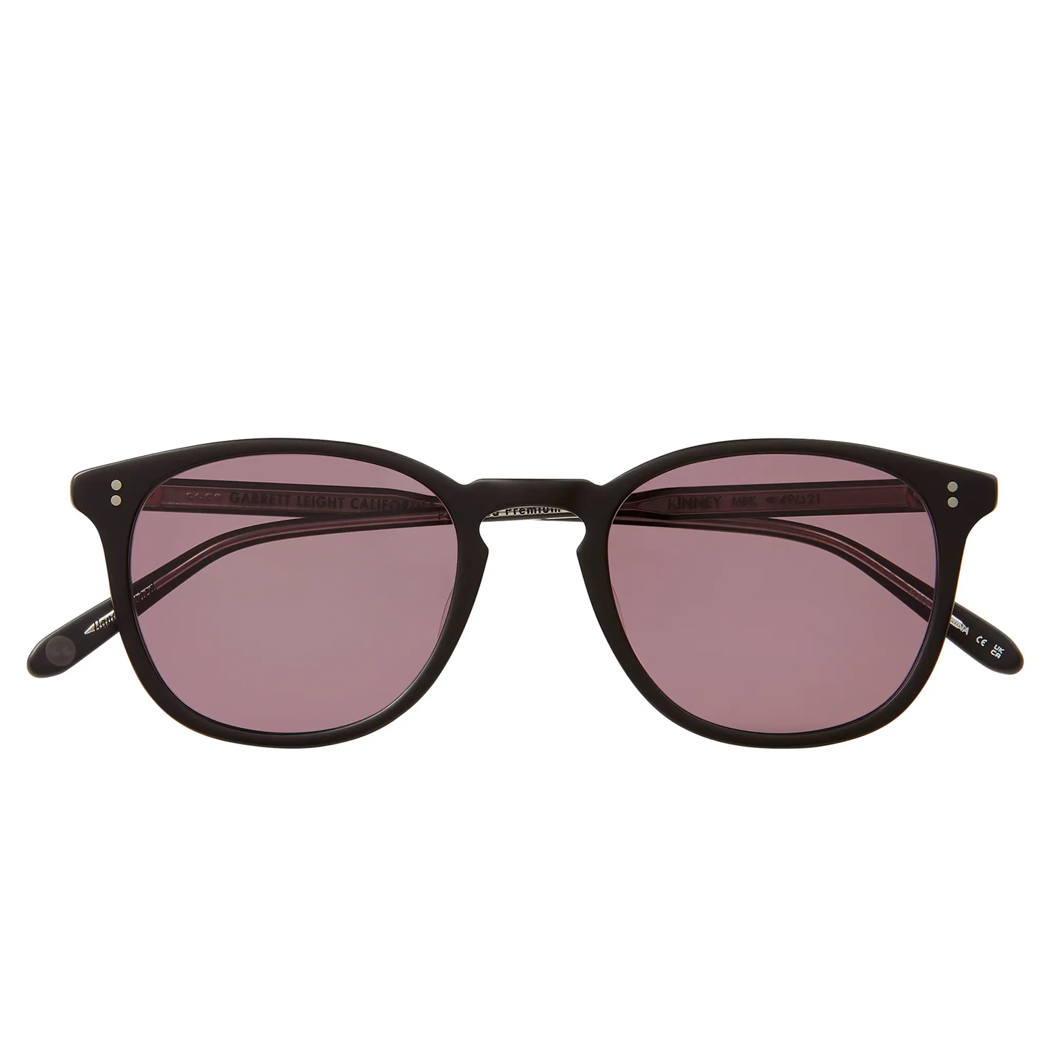 Garrett Leight Kinney Forever Classic Matte Black Sunglasses - Image 4