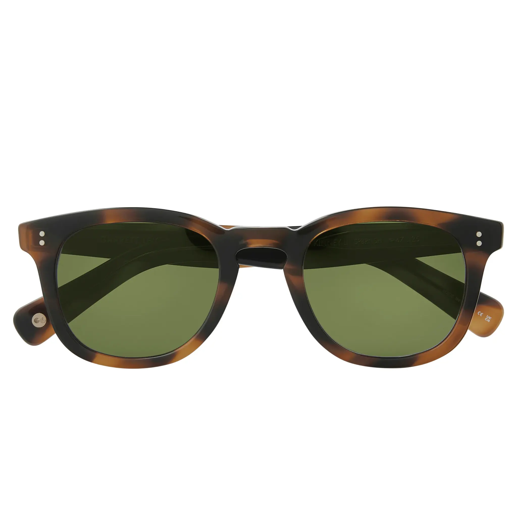 Garrett Leight Kinney II Forever Classic Spotted Brown Shell Sunglasses - Image 4