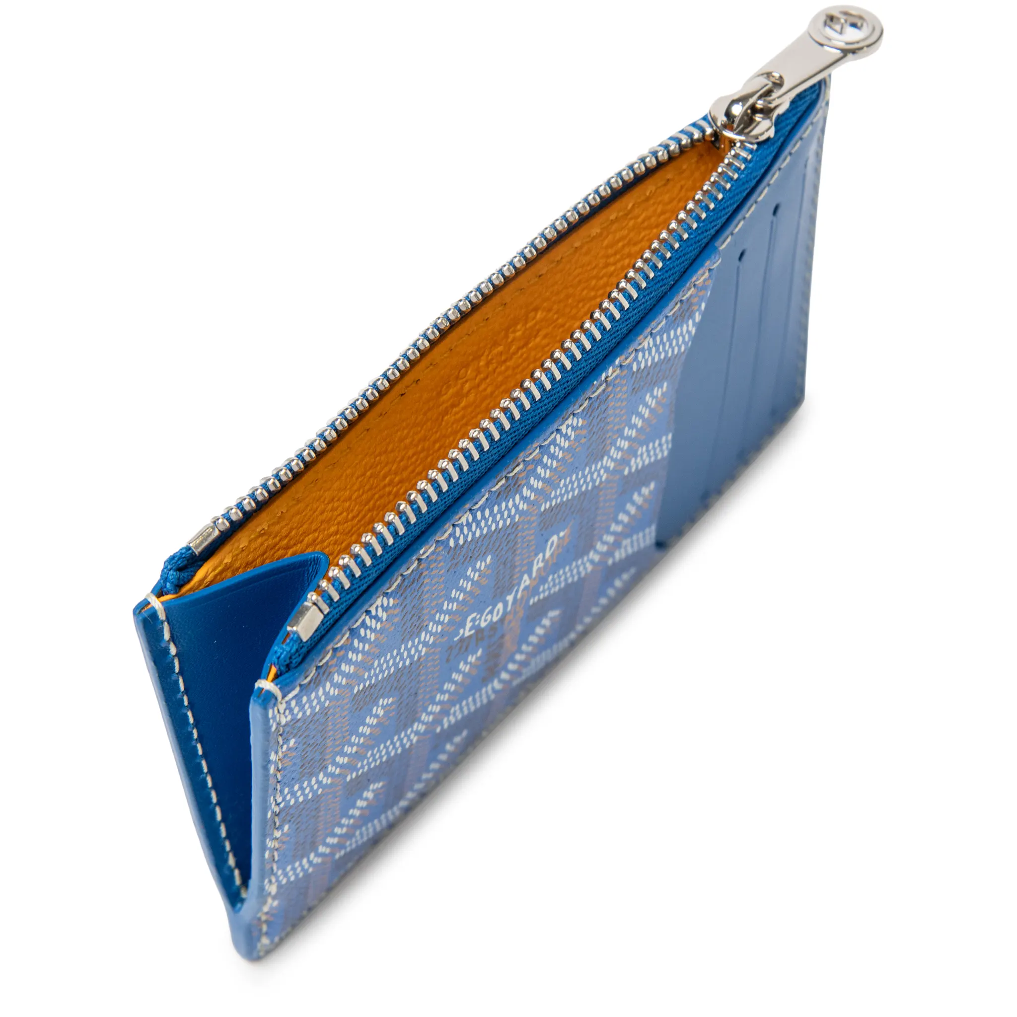 Goyard Bourbon Zipped Sky Blue Card Holder - Image 5