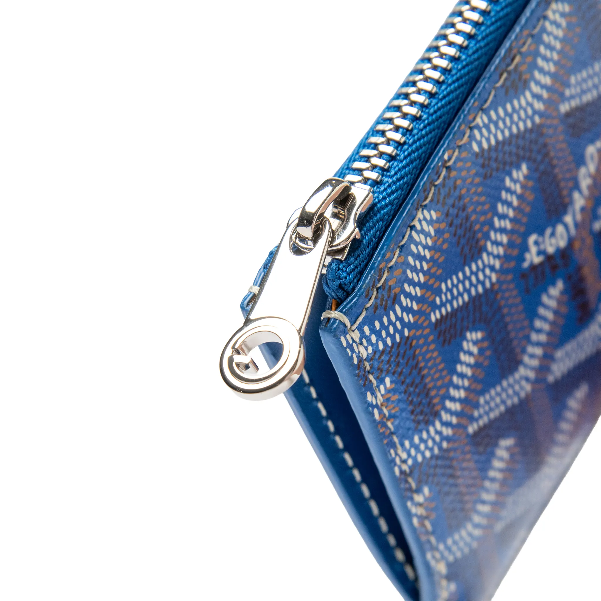 Goyard Bourbon Zipped Sky Blue Card Holder - Image 6