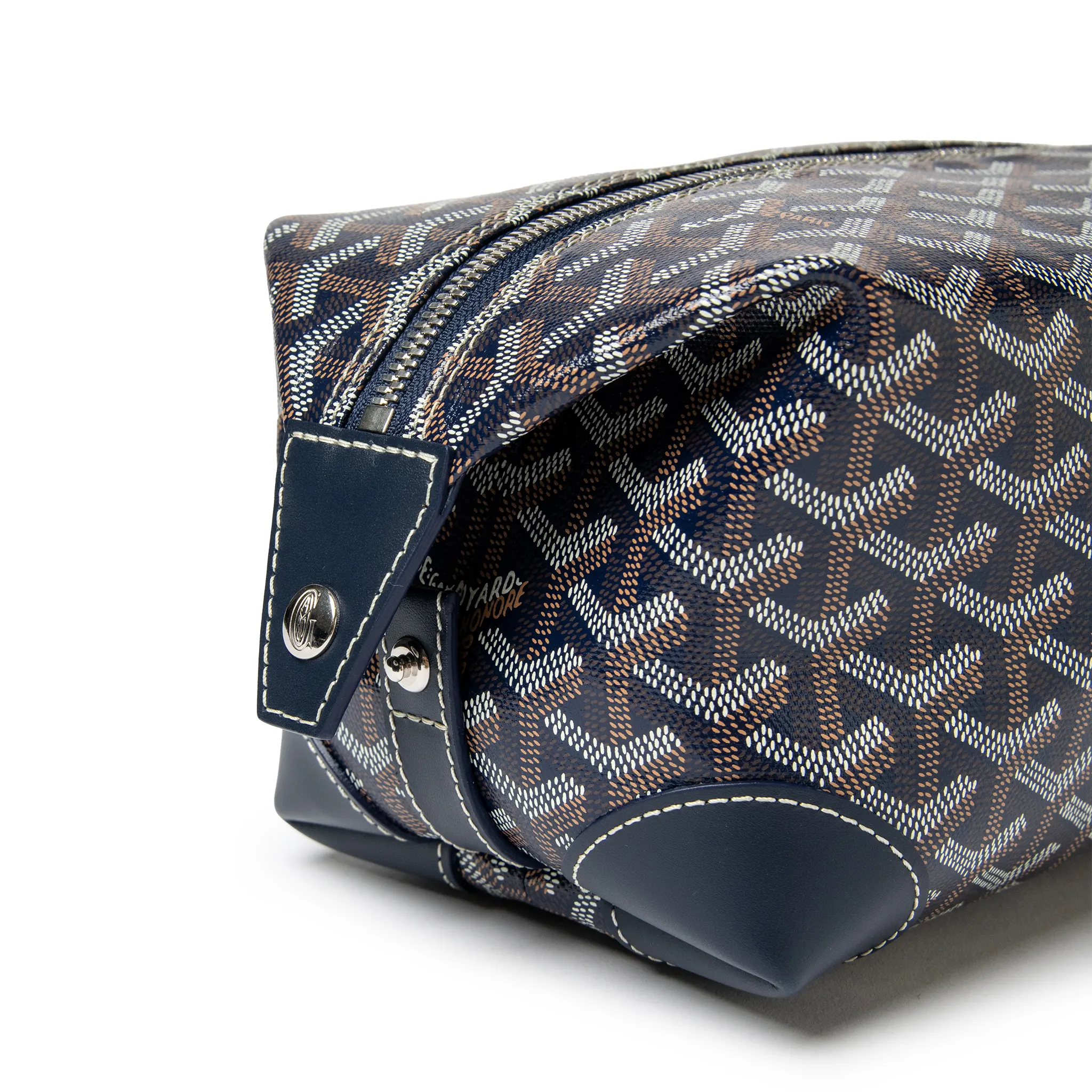 Goyard Bowling 25 Navy Toiletry Bag - Image 2