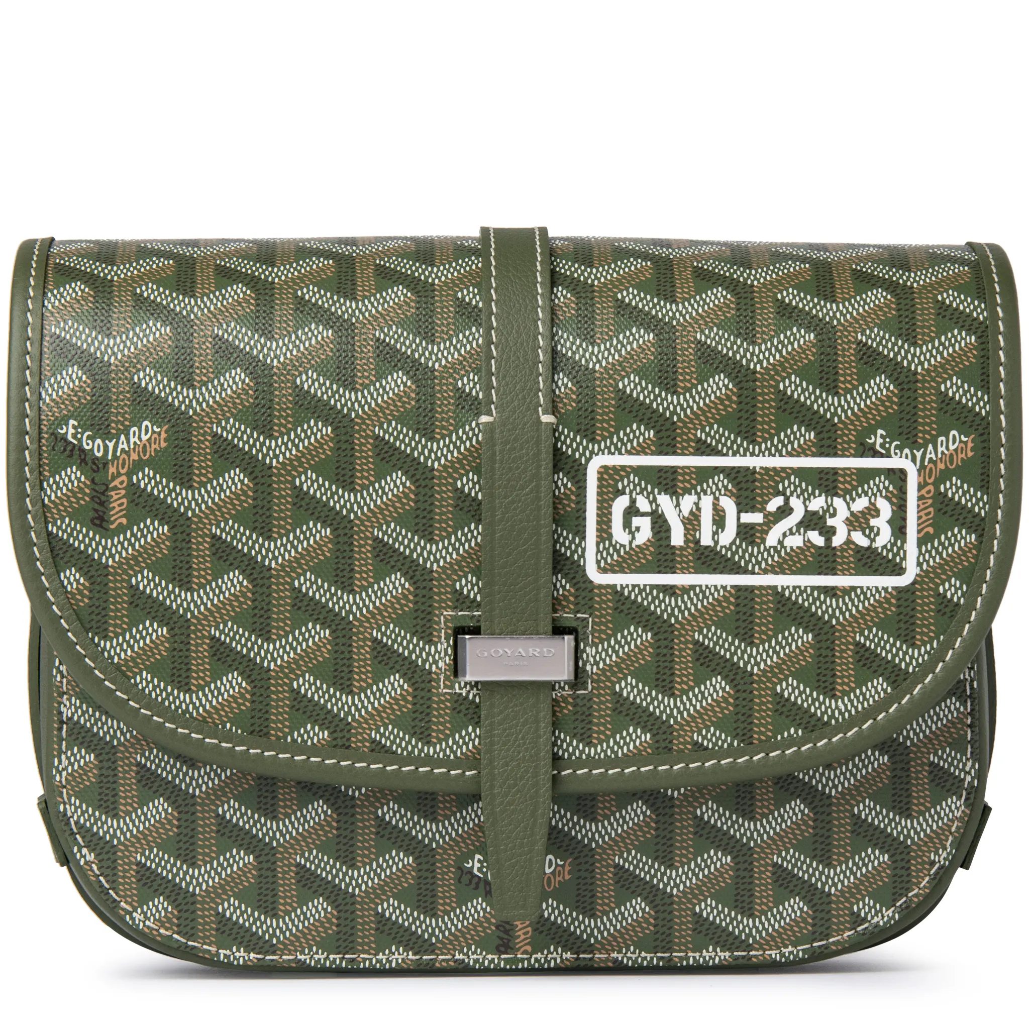Goyard Goyardine Belvedere II Khaki PM Messenger Bag