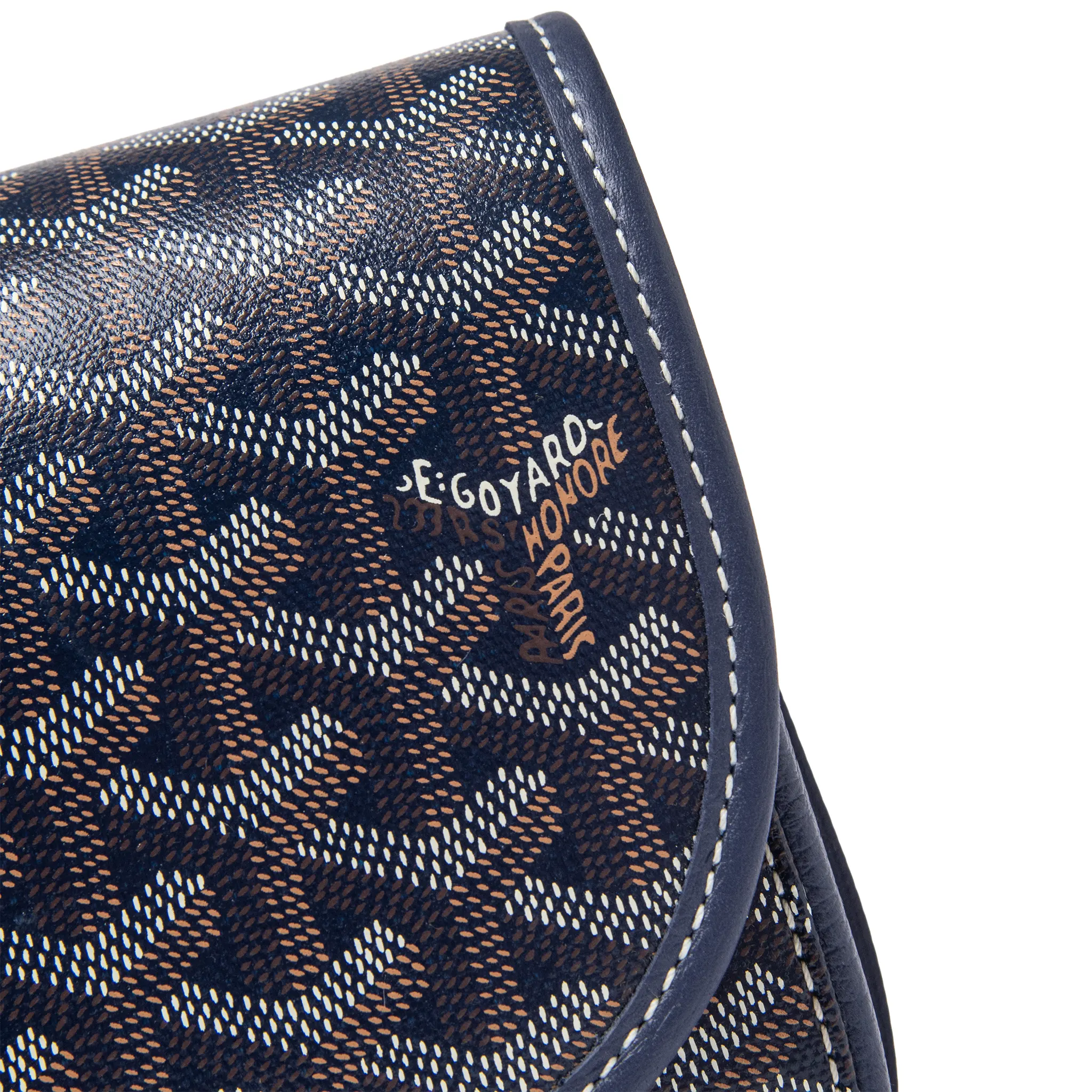 Goyard Goyardine Belvedere II Navy PM Messenger Bag - Image 7