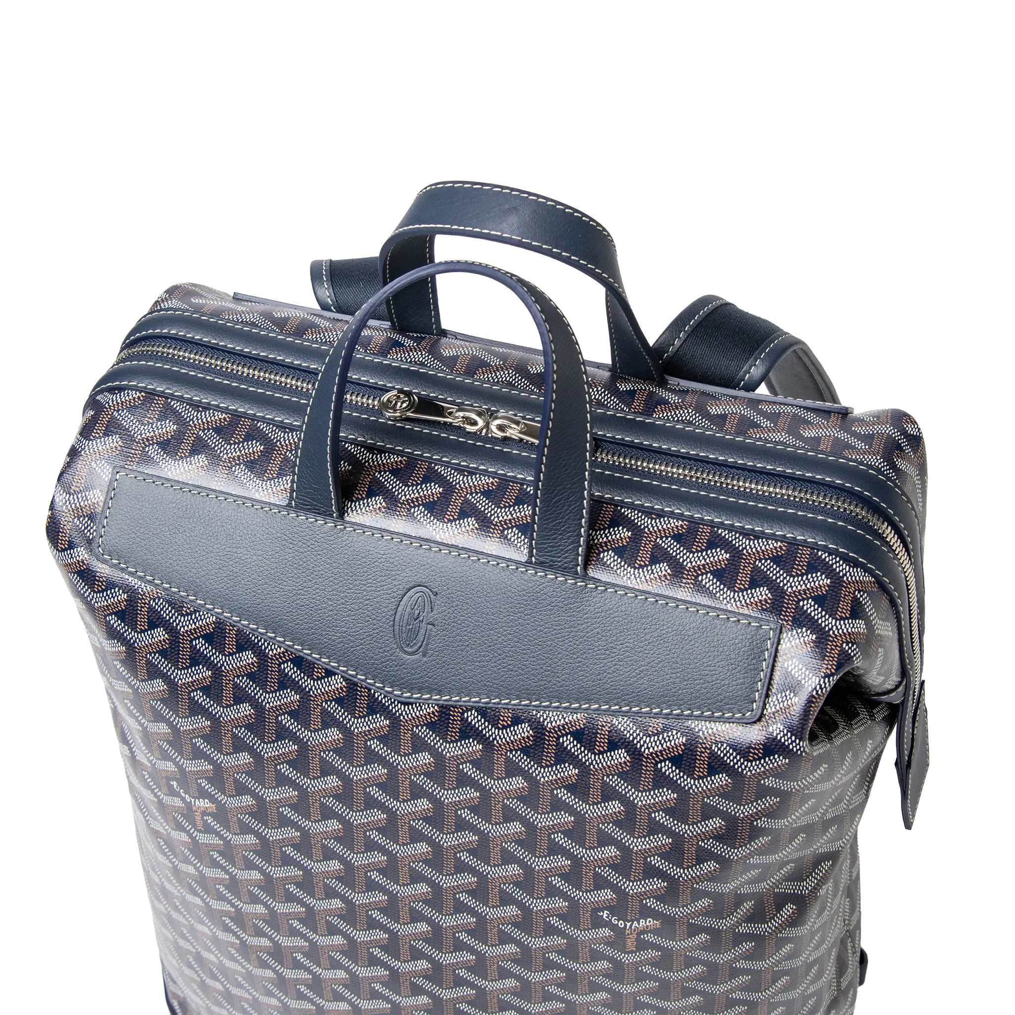 Goyard Navy Blue Cisalpin Backpack - Image 3