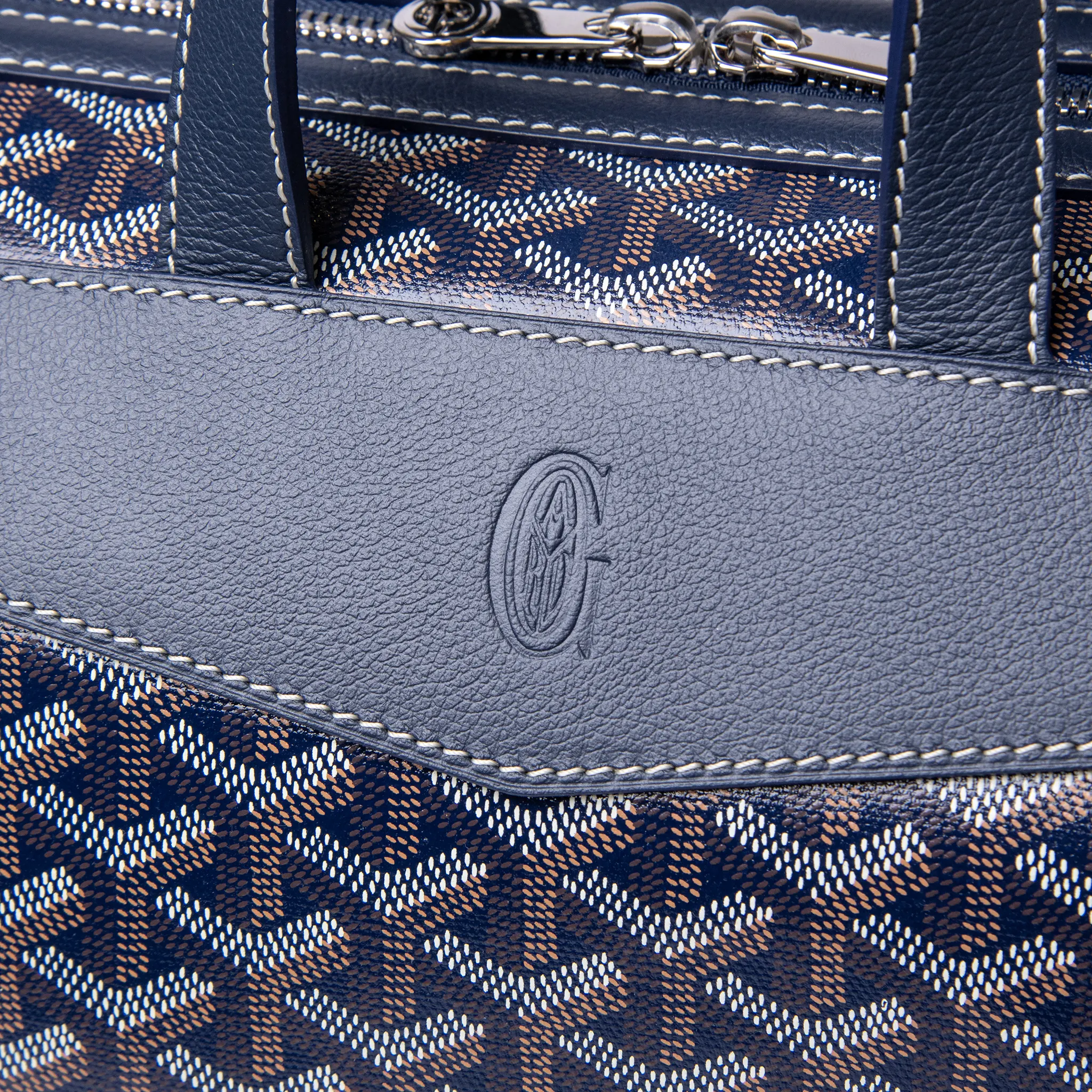 Goyard Navy Blue Cisalpin Backpack - Image 4