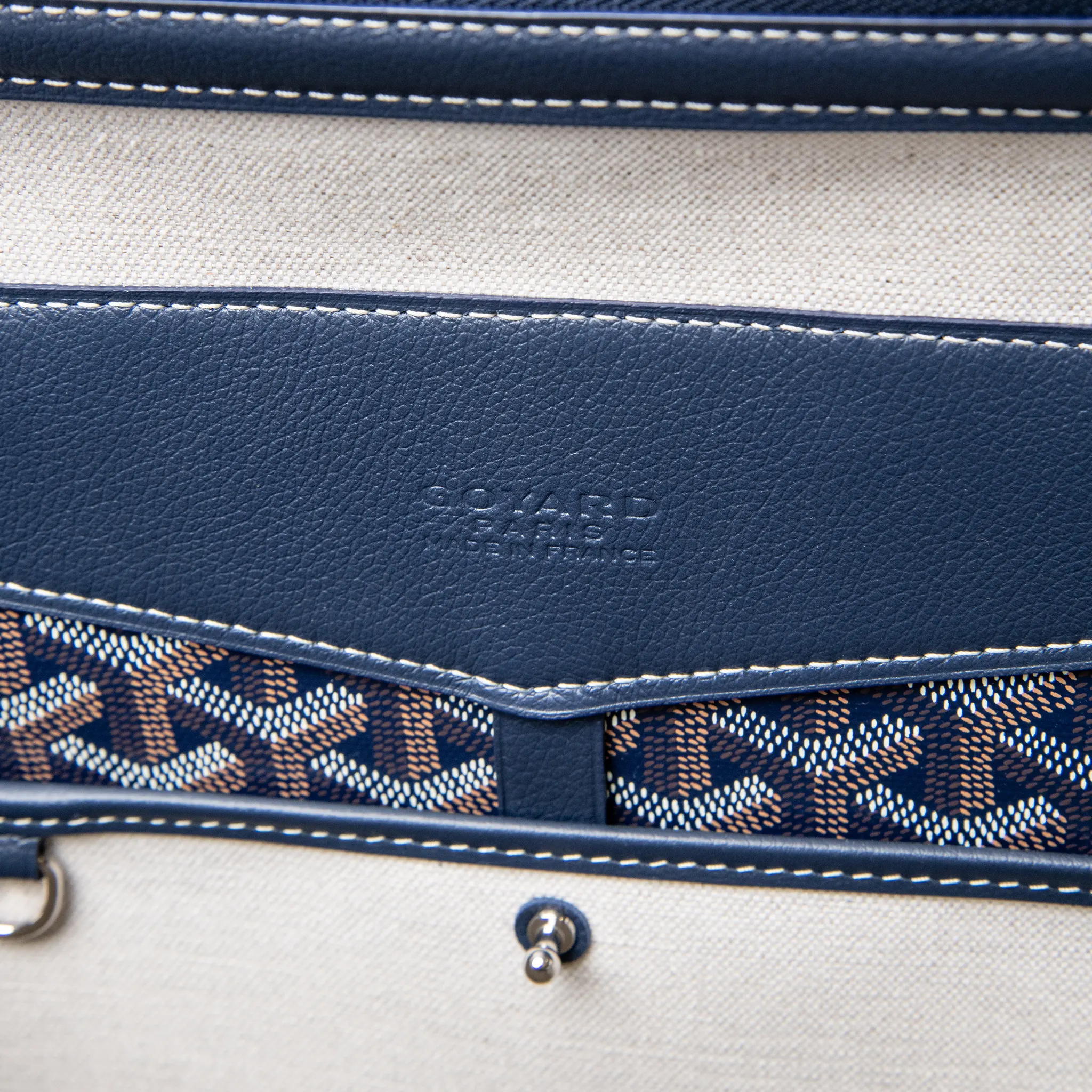Goyard Navy Blue Cisalpin Backpack - Image 7
