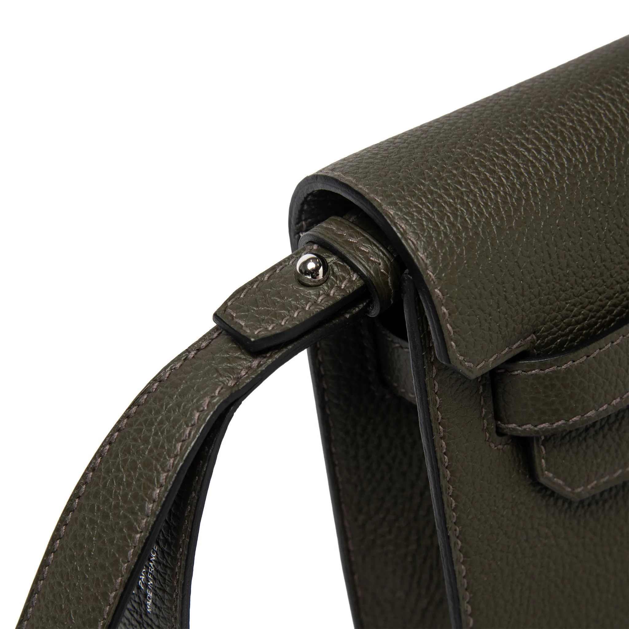 Hermes Kelly Depeches 25 Togo Calfskin Vert De Gris Palladium Hardware - Image 10