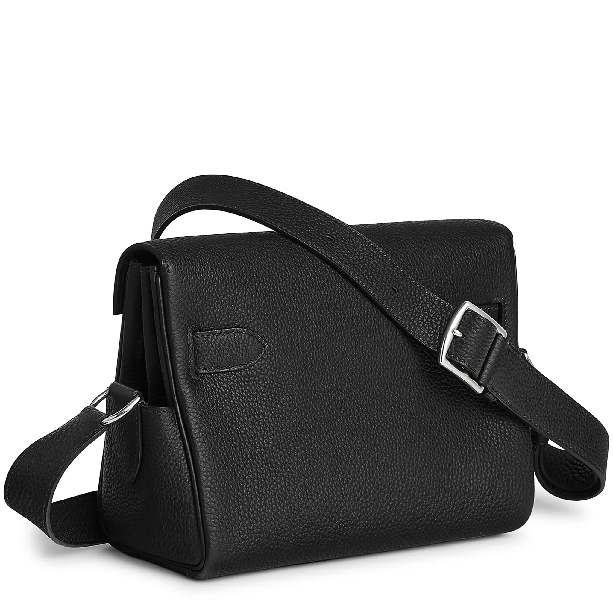 Hermes Kelly Togo Calfskin Palladium Hardware Noir Messenger Bag - Image 2