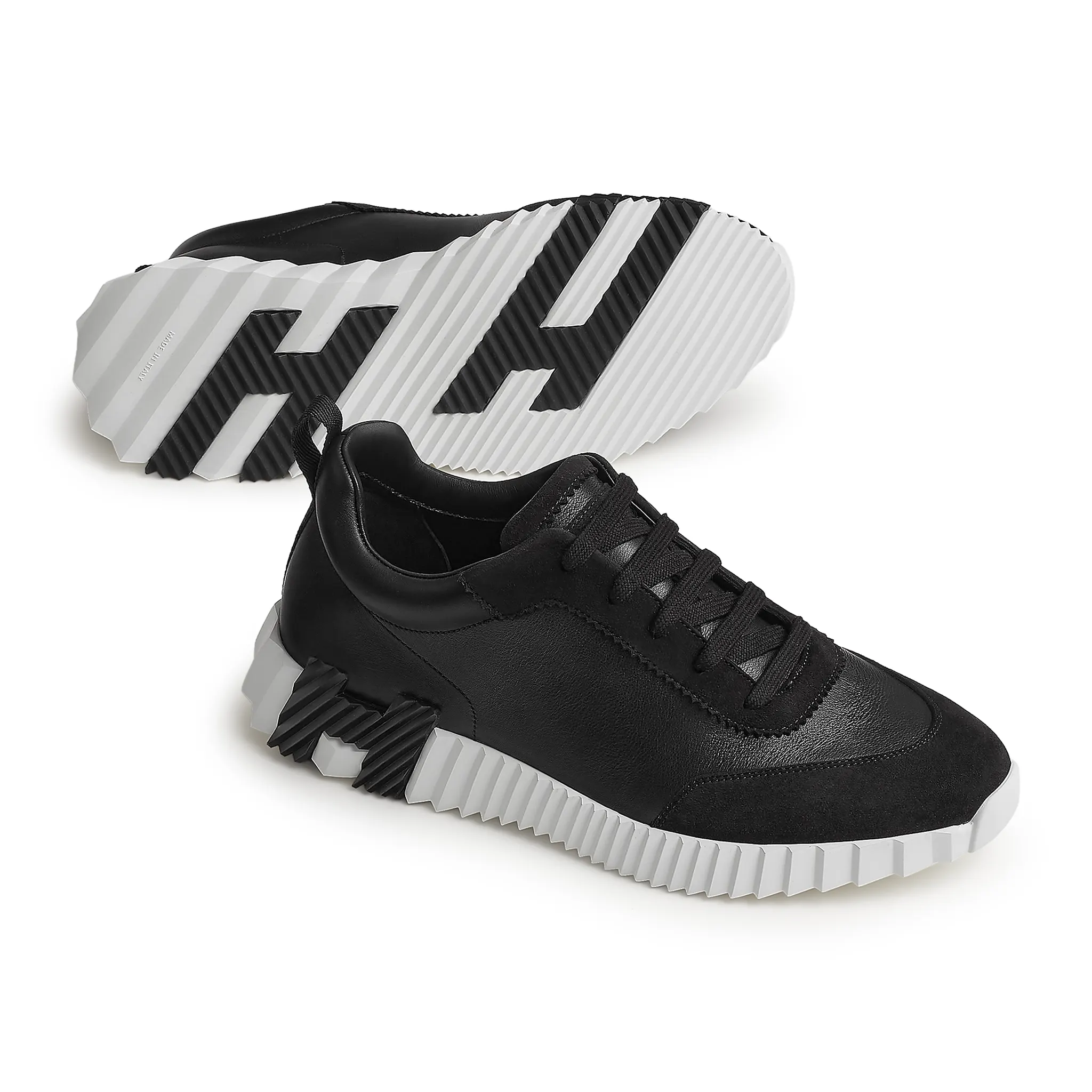 Hermès Paris Bouncing Calf Sneaker Black - Image 3