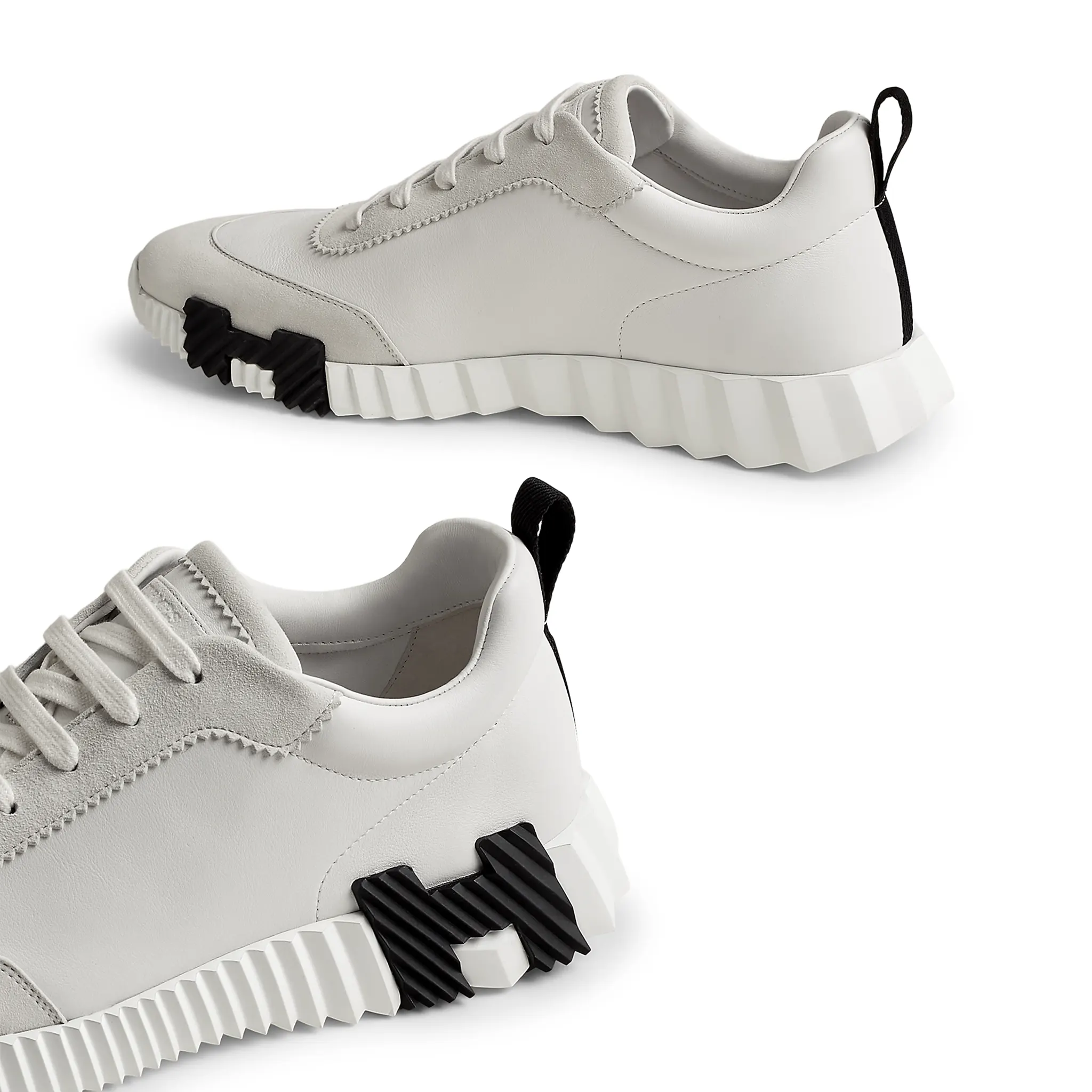 Hermès Paris Bouncing Calf Sneaker Blanc - Image 4
