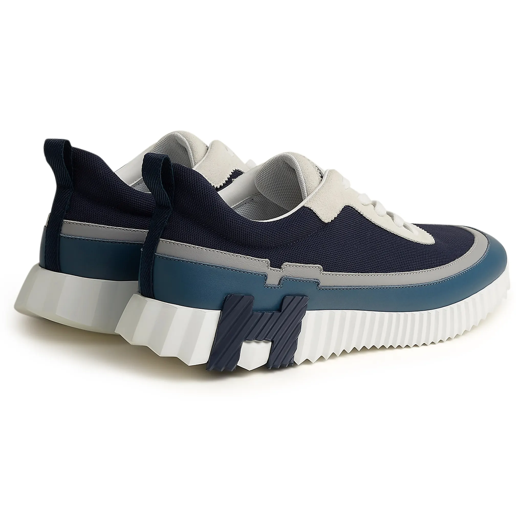Hermès Paris Bouncing Sneaker Blue Grey White - Image 2