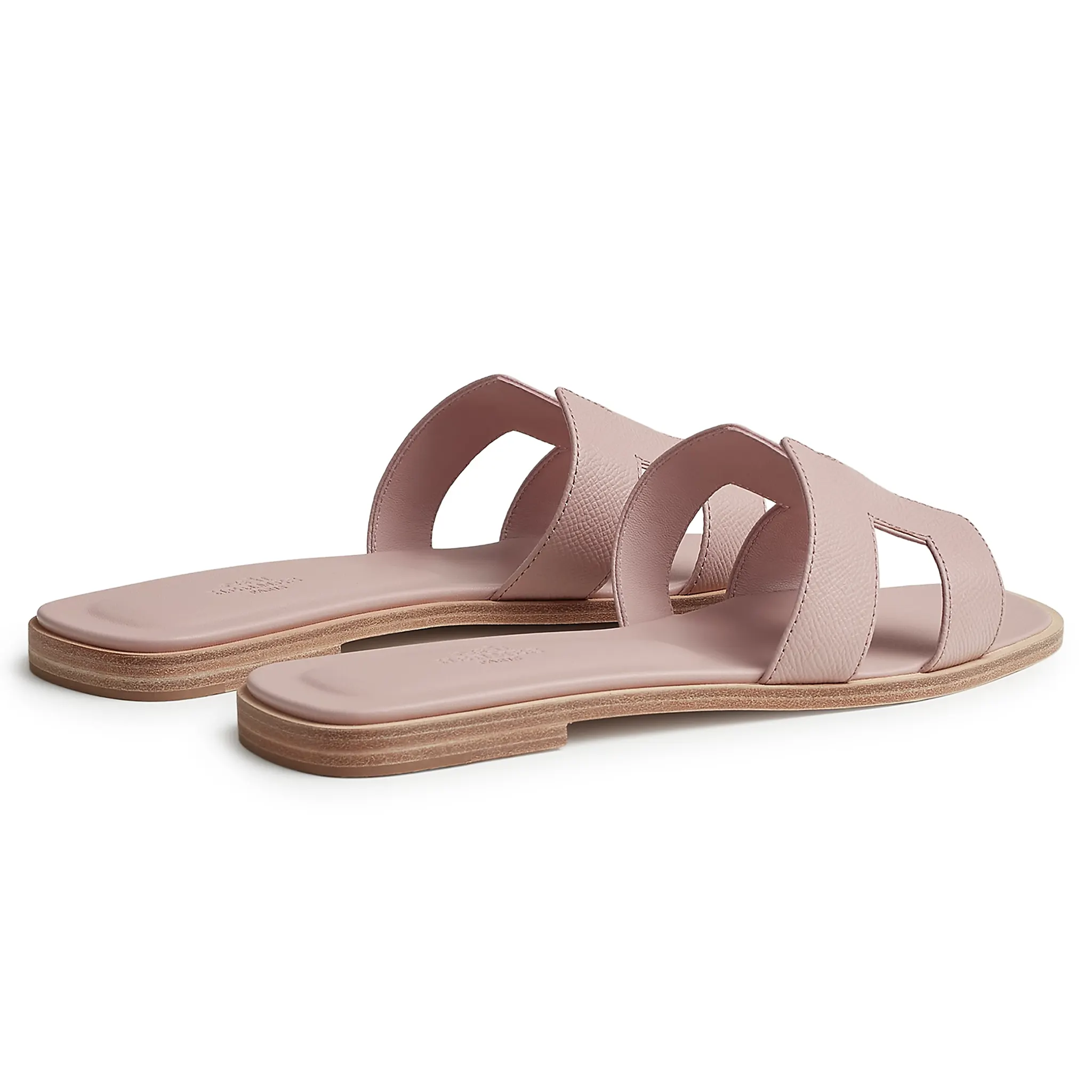 Hermes Paris Oran Rose Porcelaine Sandal - Image 4