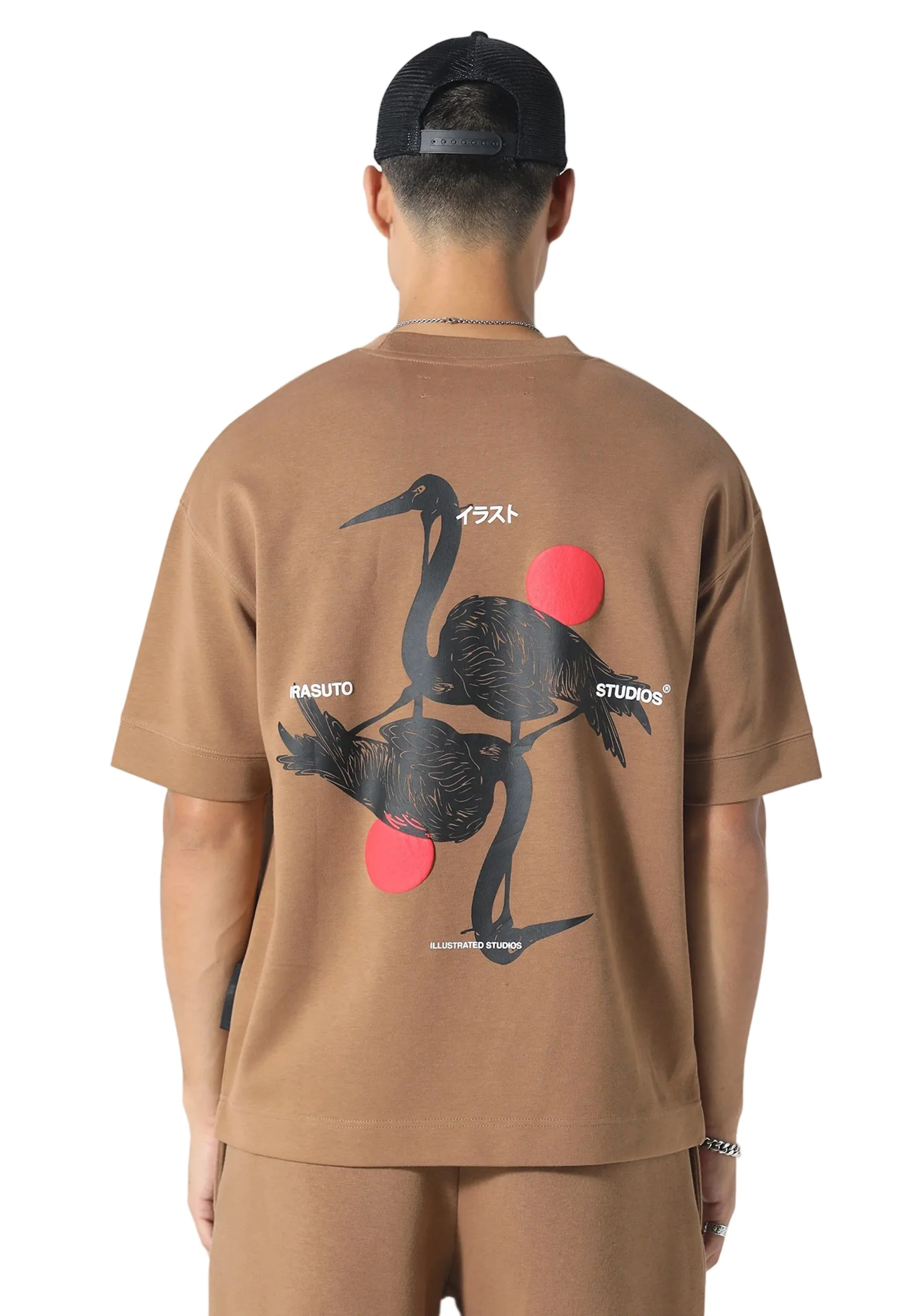 Irasuto Studios Crane Tobacco T-Shirt - Image 2