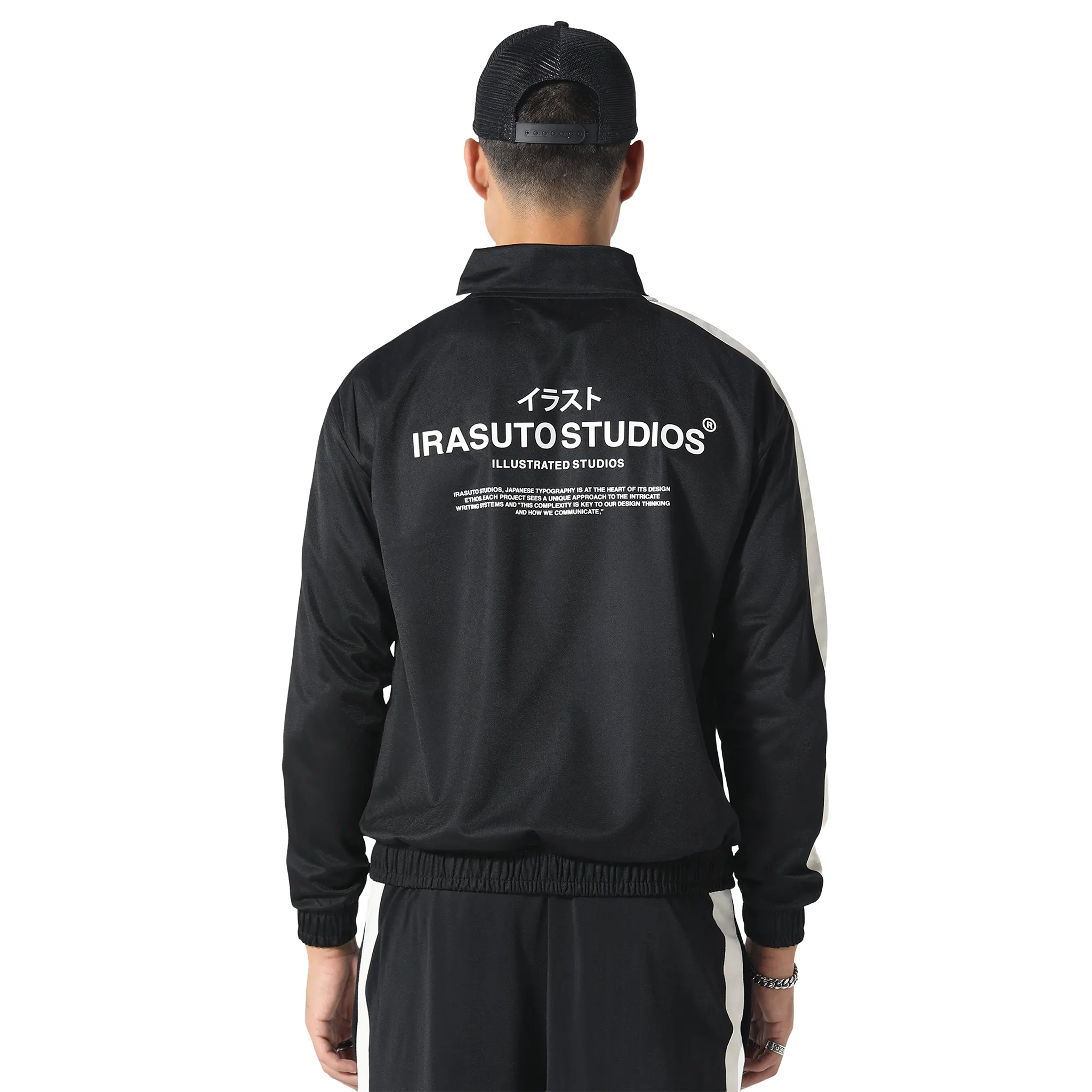 Irasuto Studios Tricote Black Track Jacket - Image 2