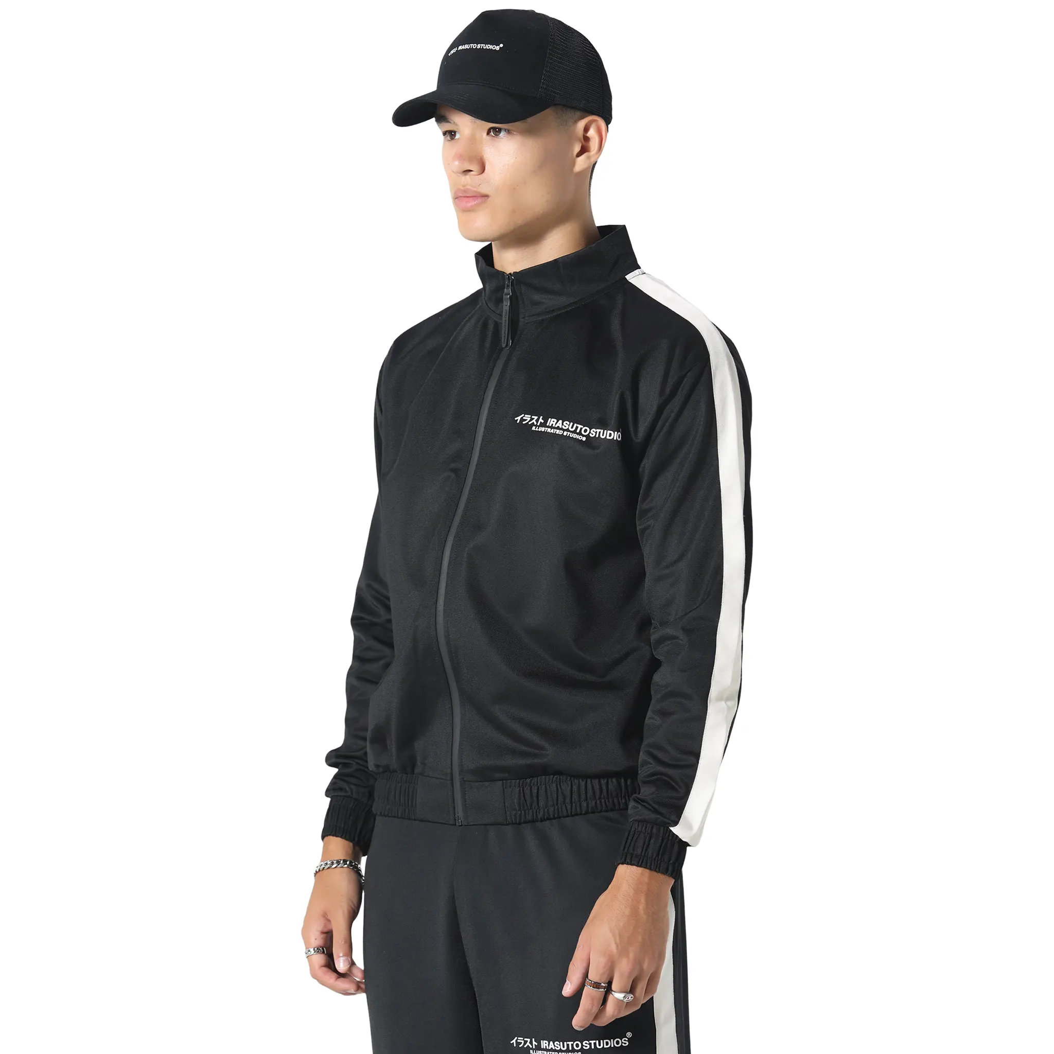 Irasuto Studios Tricote Black Track Jacket - Image 3